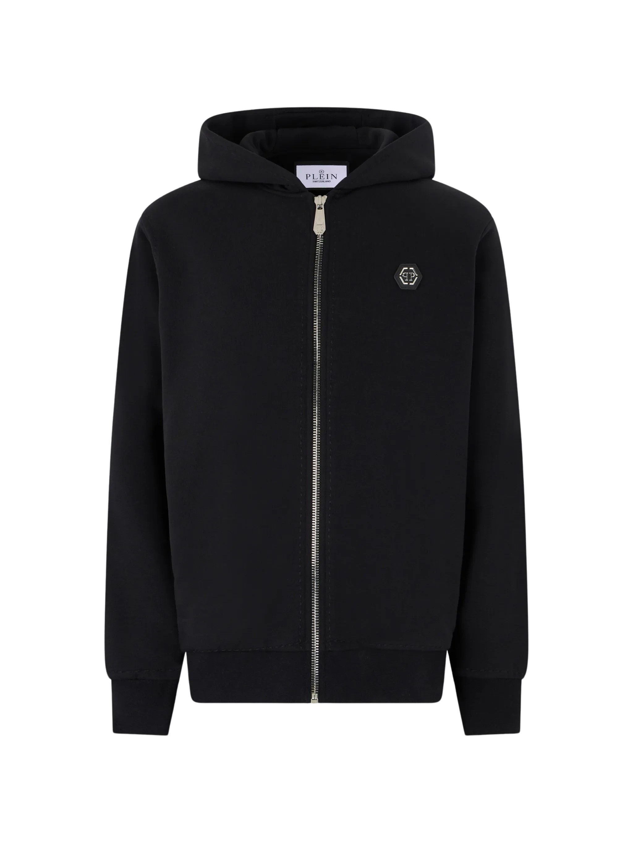 Philipp Plein Logo-Plaque Zip-Up Hoodie