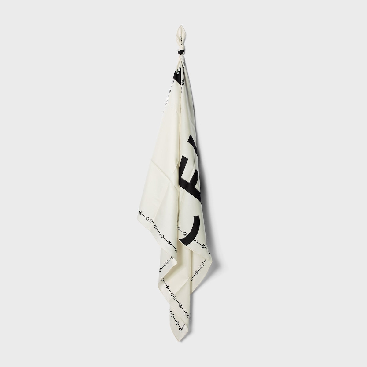 Celine Logo-Print Silk Scarf