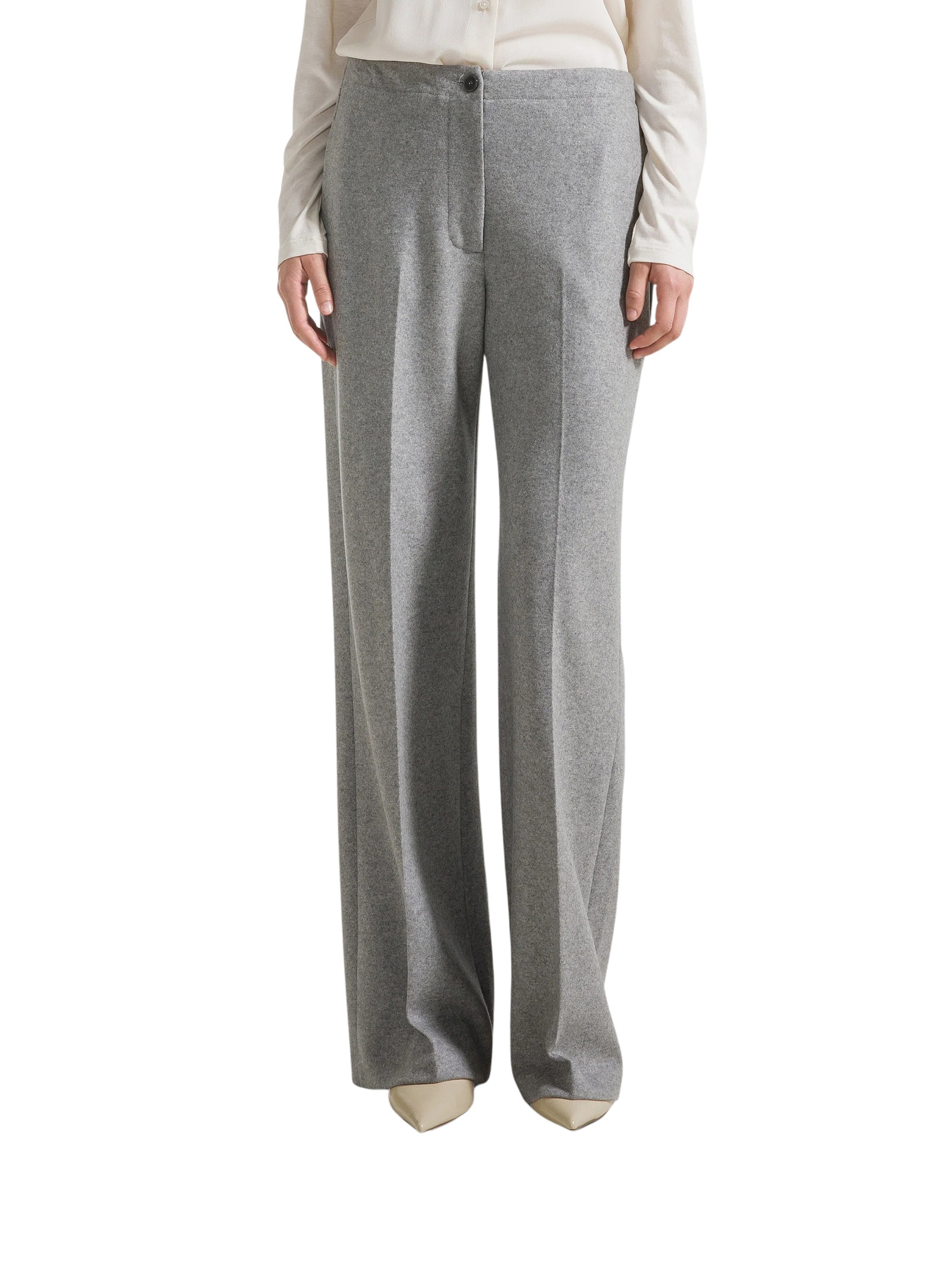 Seventy Venezia Long Relaxed Fit Flannel Trousers