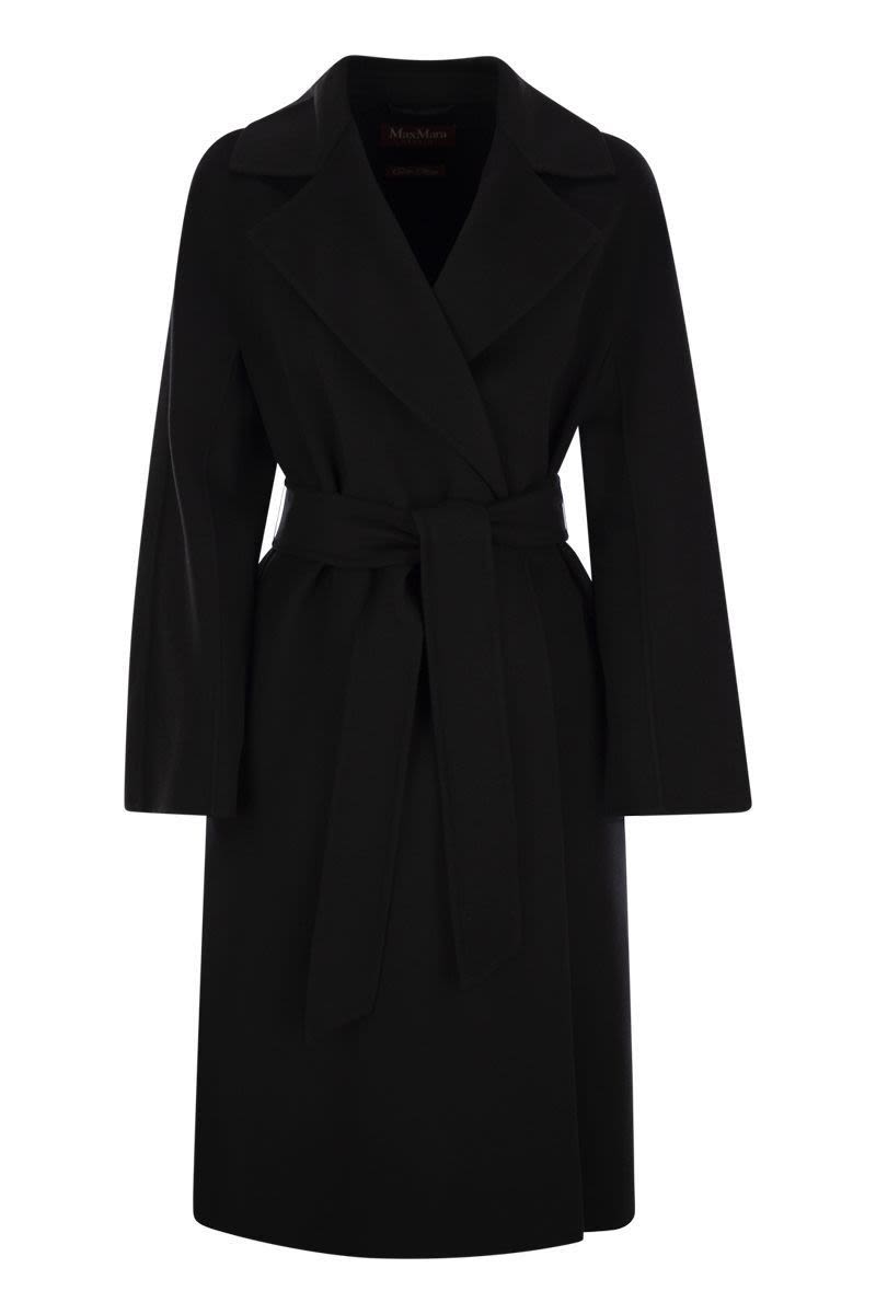 Max Mara Studio Long Robe Coat In Wool, Cashmere And Sil