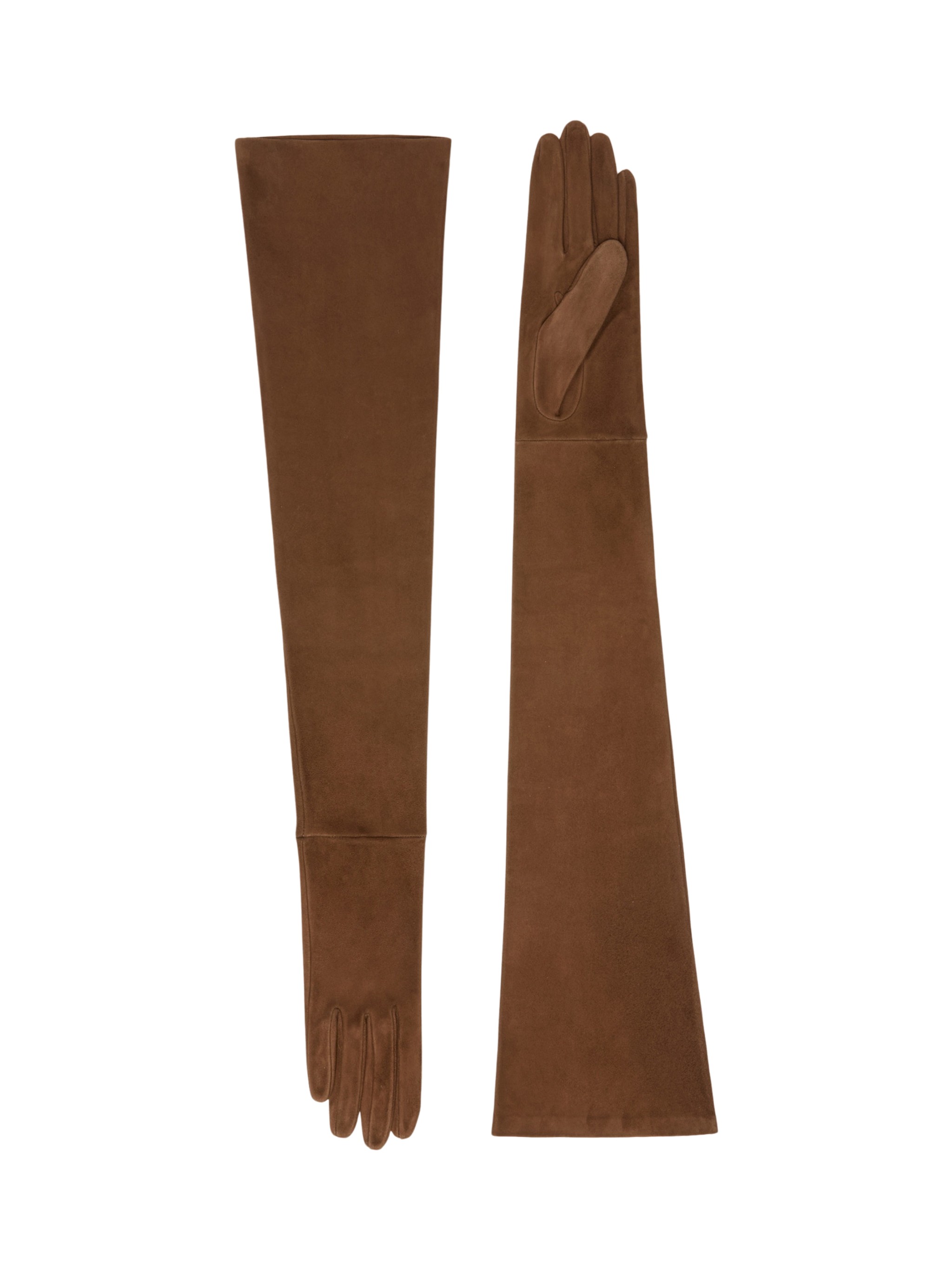 Max Mara Long Suede Gloves