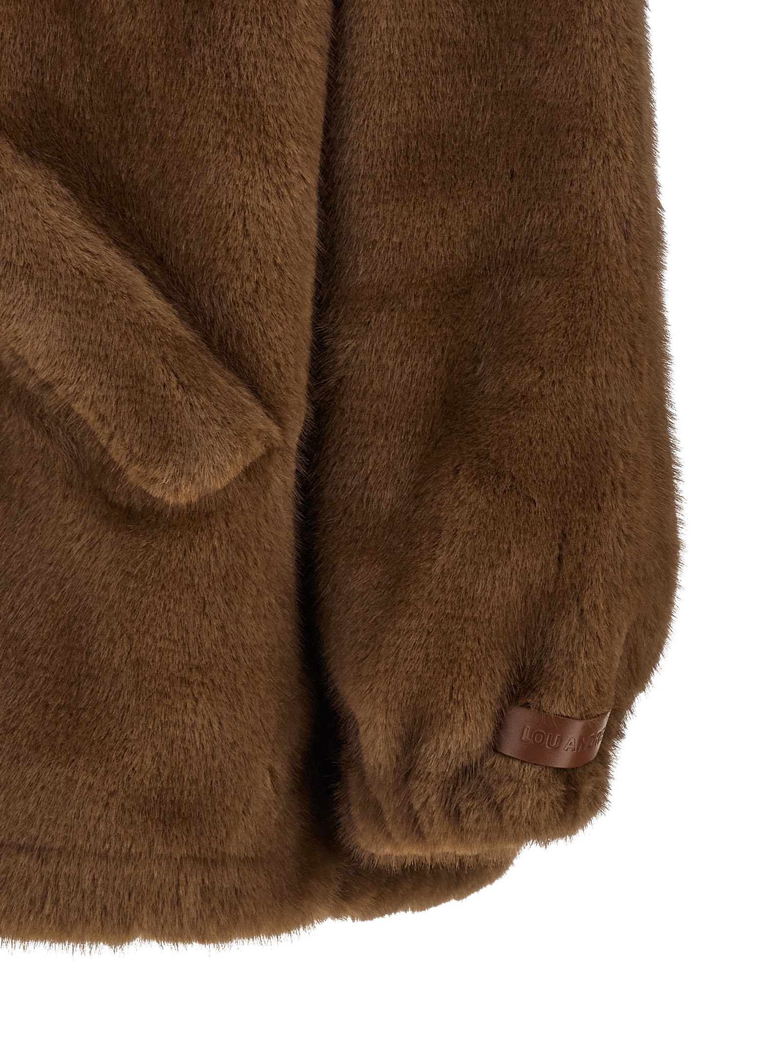 LOU Andrea Eco-Fur Hooded Jacket