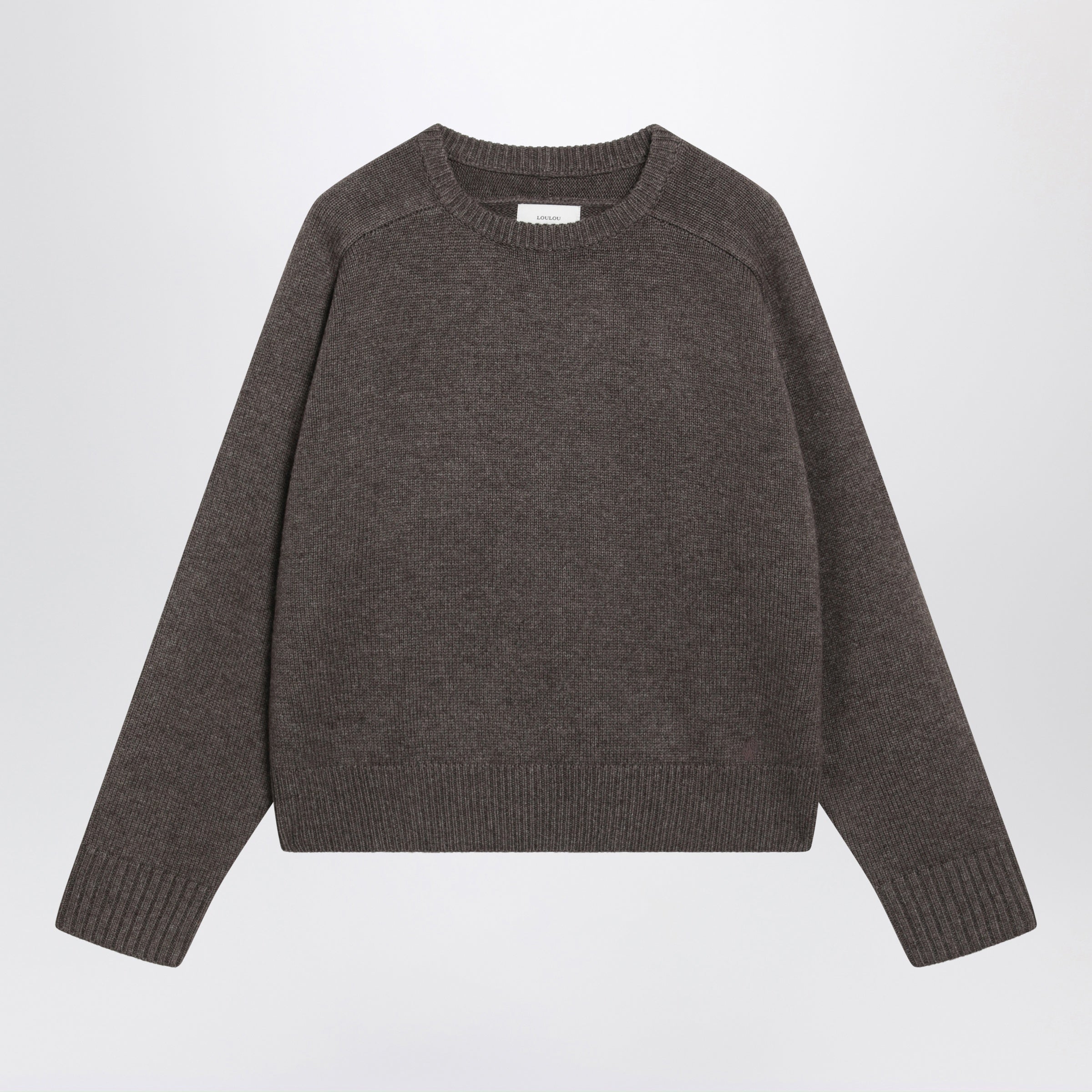 Loulou De Saison Briha Sweater In Taupe Wool And Cashmere