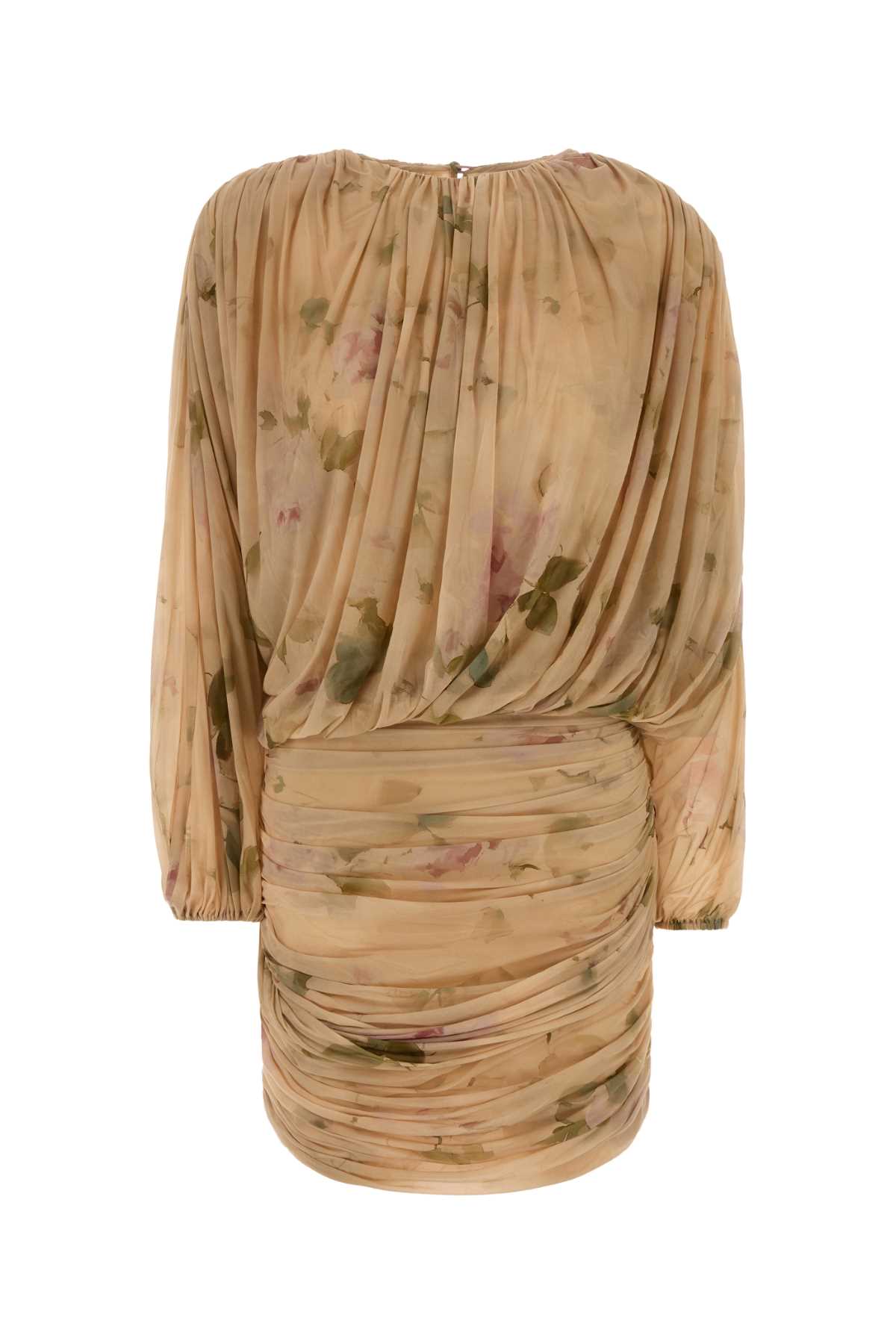 Magda Butrym Aw26 Dress 07 Beige Print