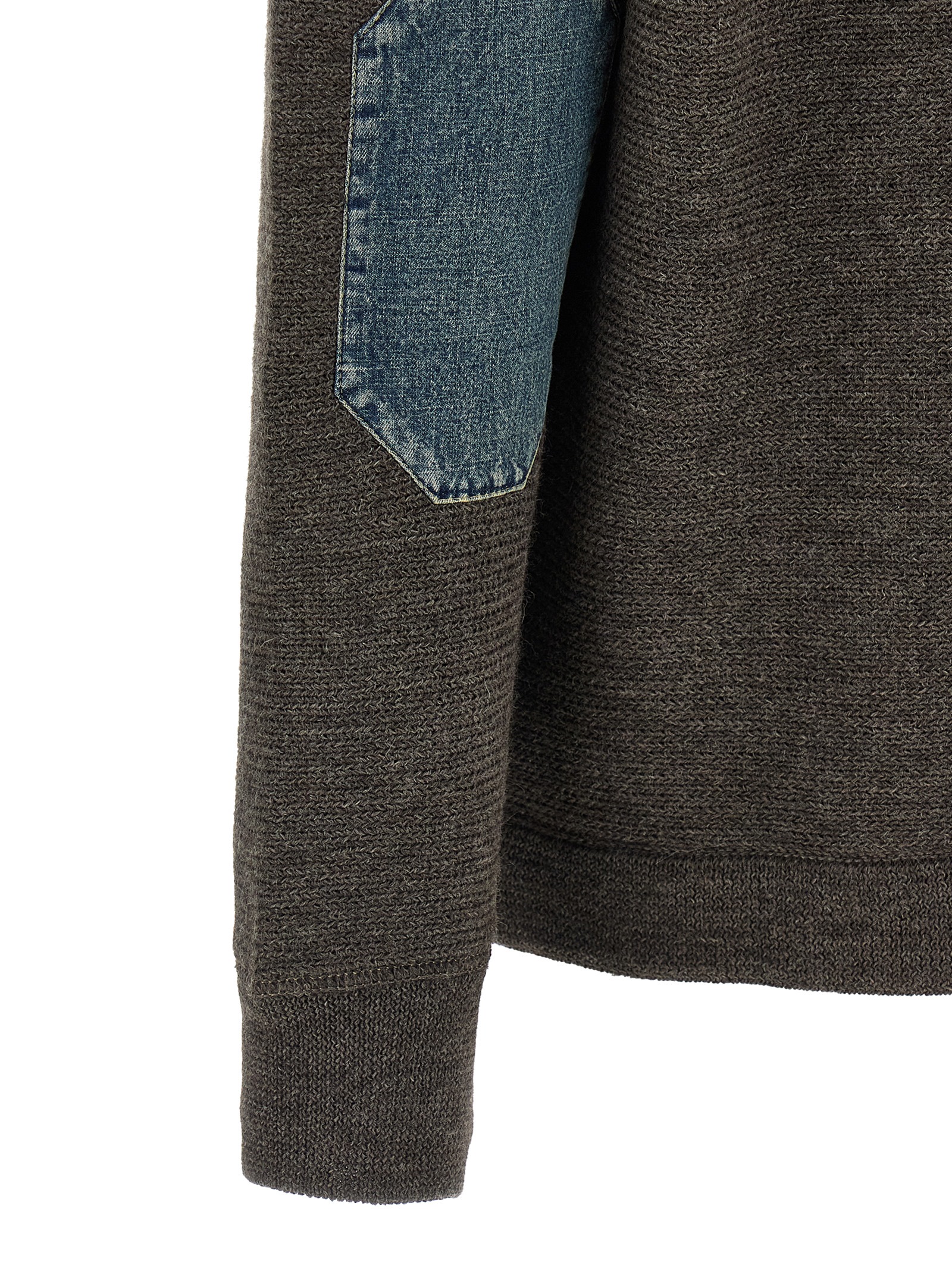 Maison Margiela 'Elbow Patch Quarter-Zip ' Reversible Sw