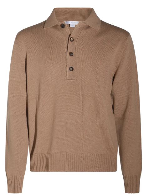 Malo Dark Camel Cashmere Sweater