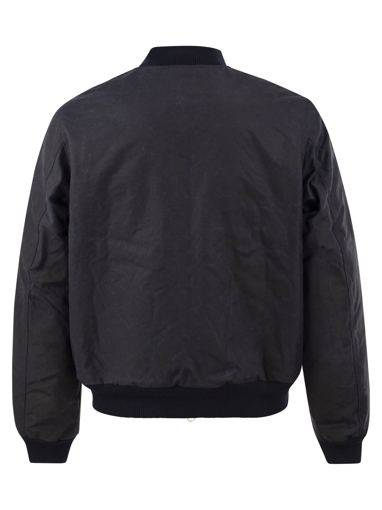 Manifattura Ceccarelli Waxed Cotton Bomber Jacket