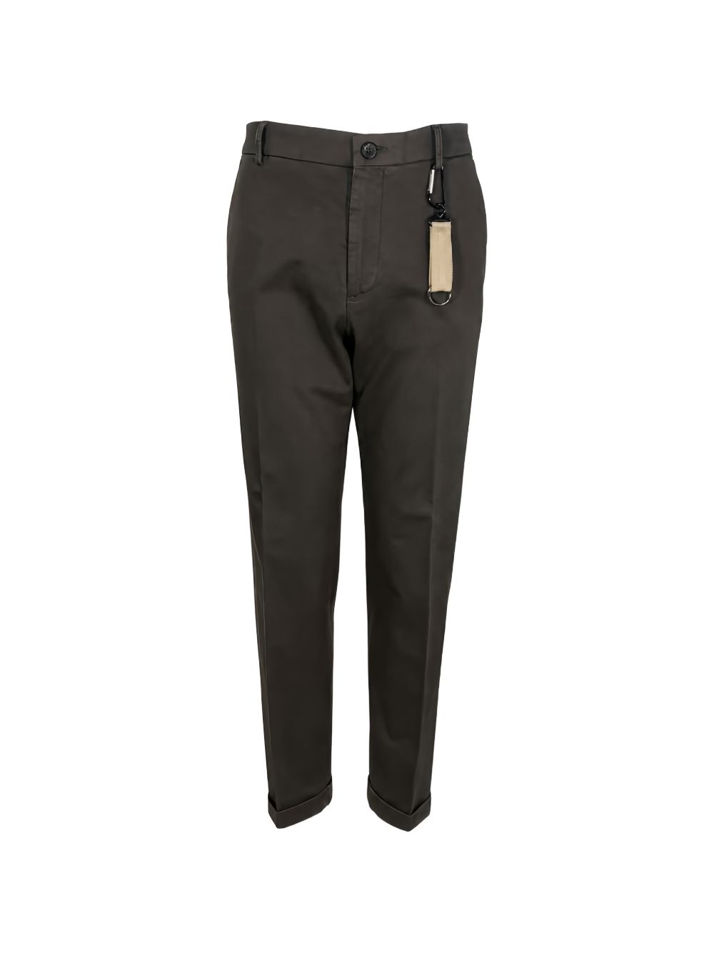 Manuel RITZ Black Cotton Elastane Trousers
