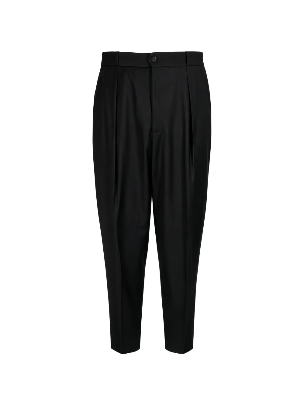 Manuel RITZ Black Wool Elastane Trousers