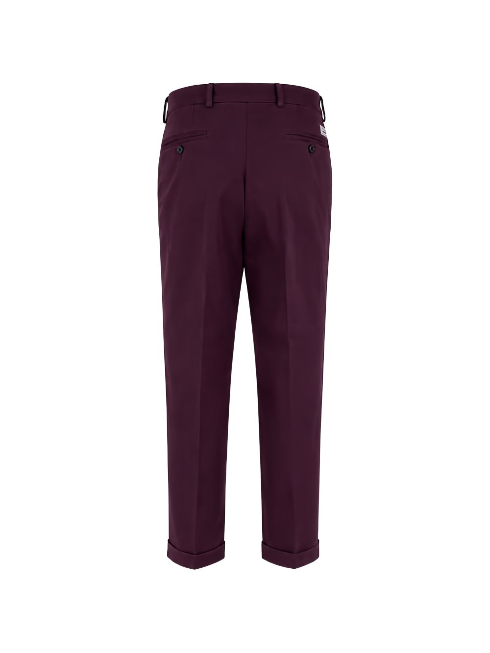 Manuel RITZ Burgundy Cotton Elastane Trousers