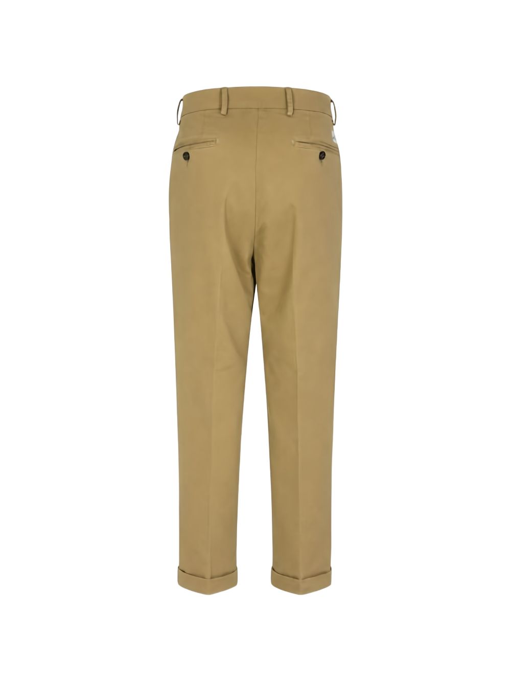 Manuel RITZ Camel Cotton Elastane Trousers