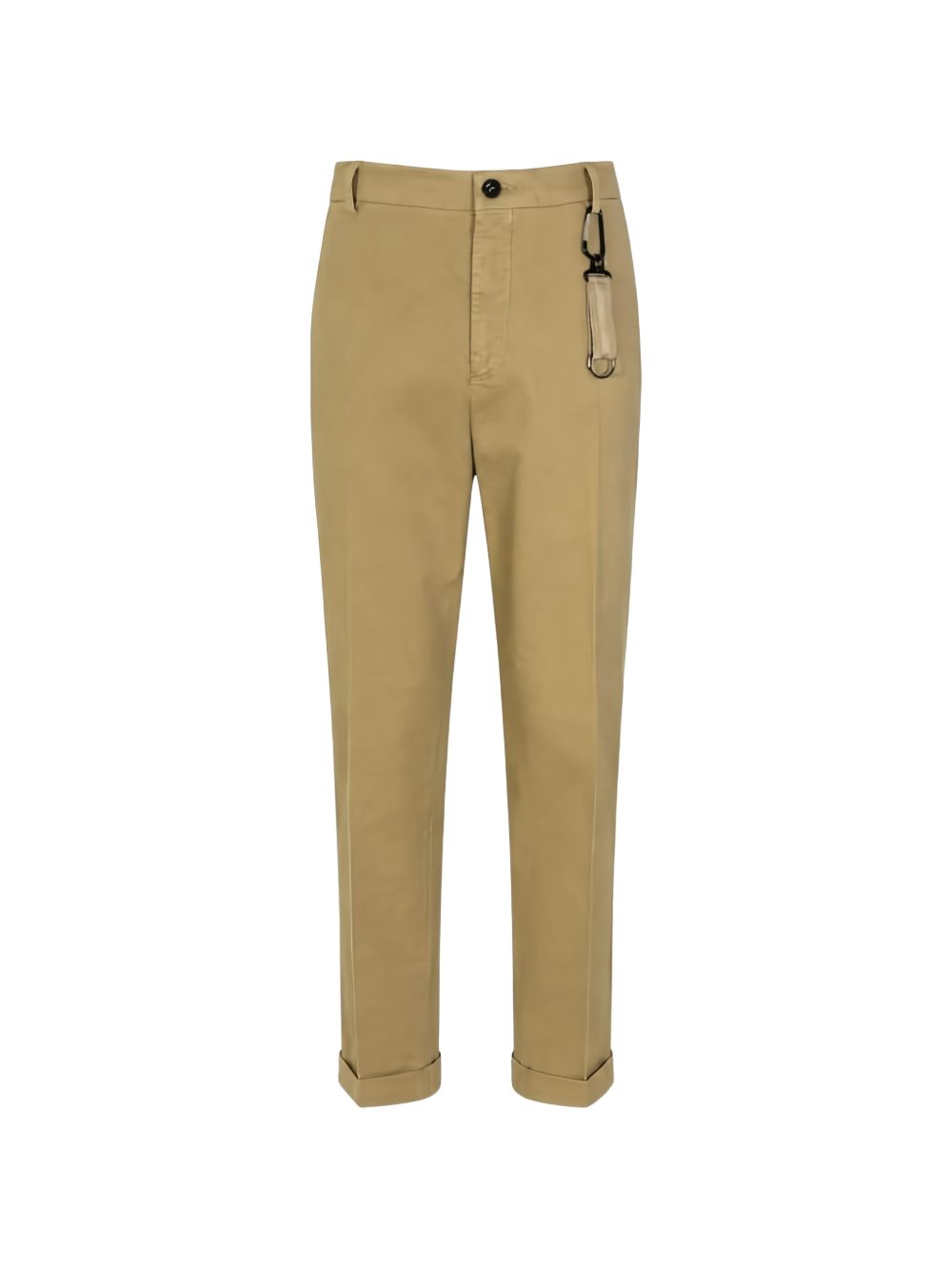 Manuel RITZ Camel Cotton Elastane Trousers