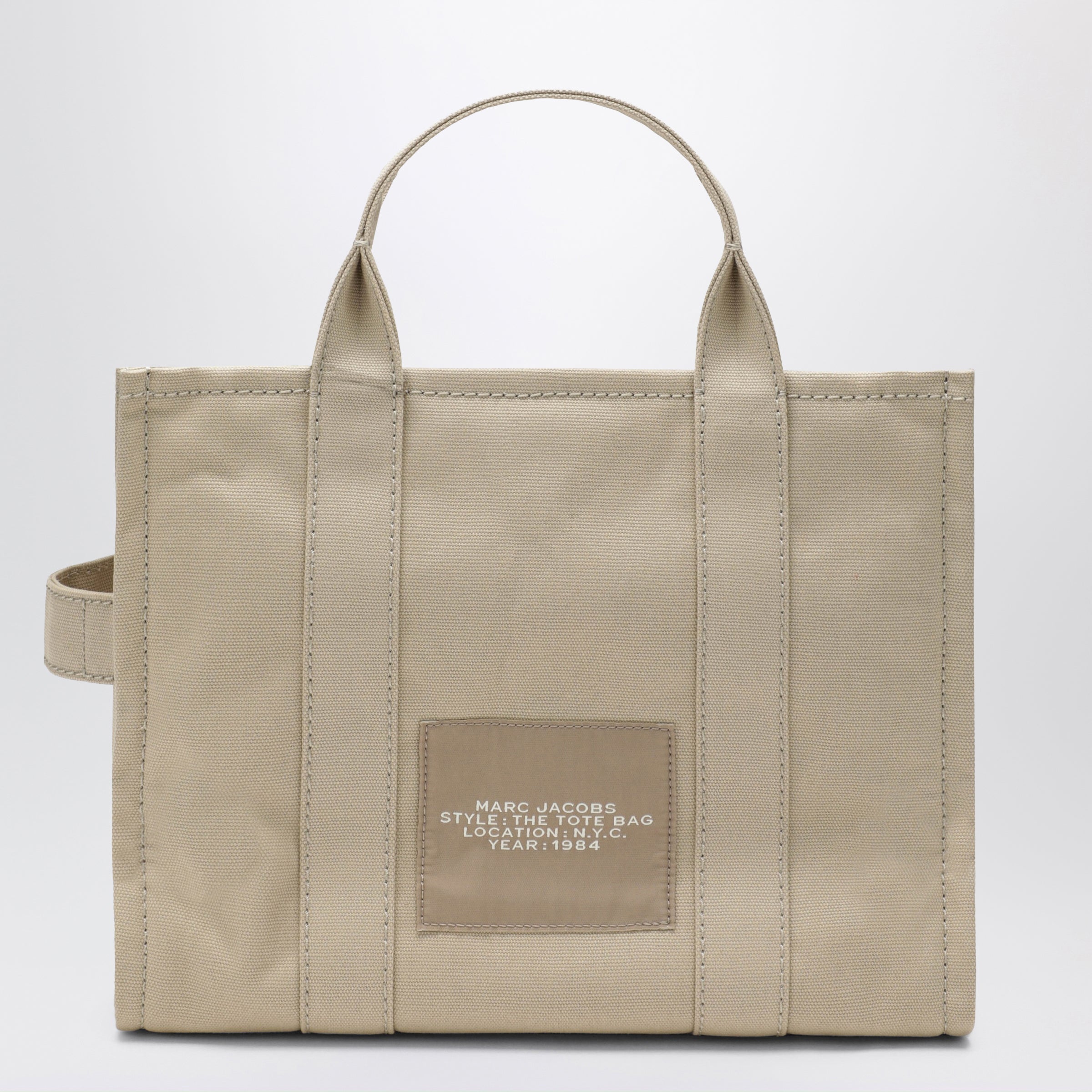Marc jacobs The Medium Tote Bag In Beige Canvas