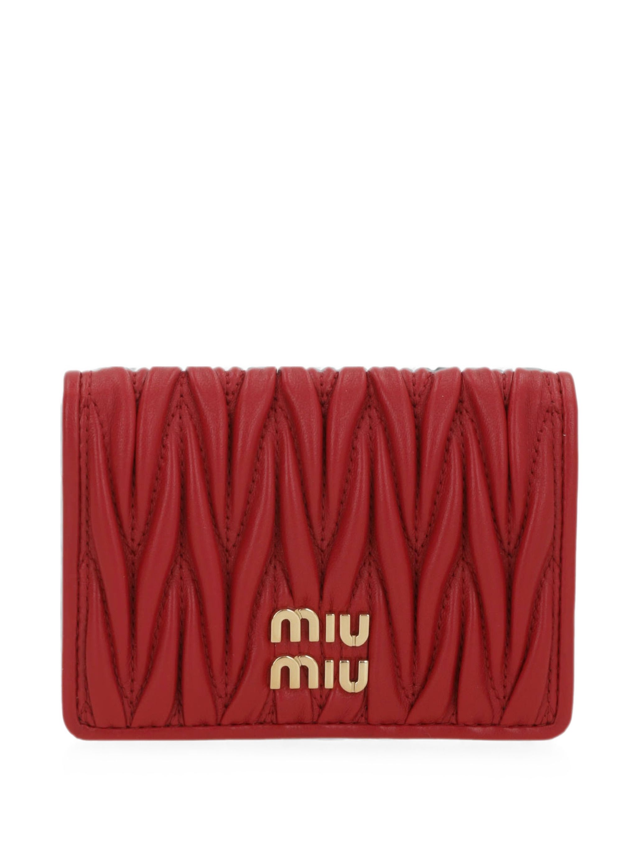 Miu Miu Matelassé Leather Wallet