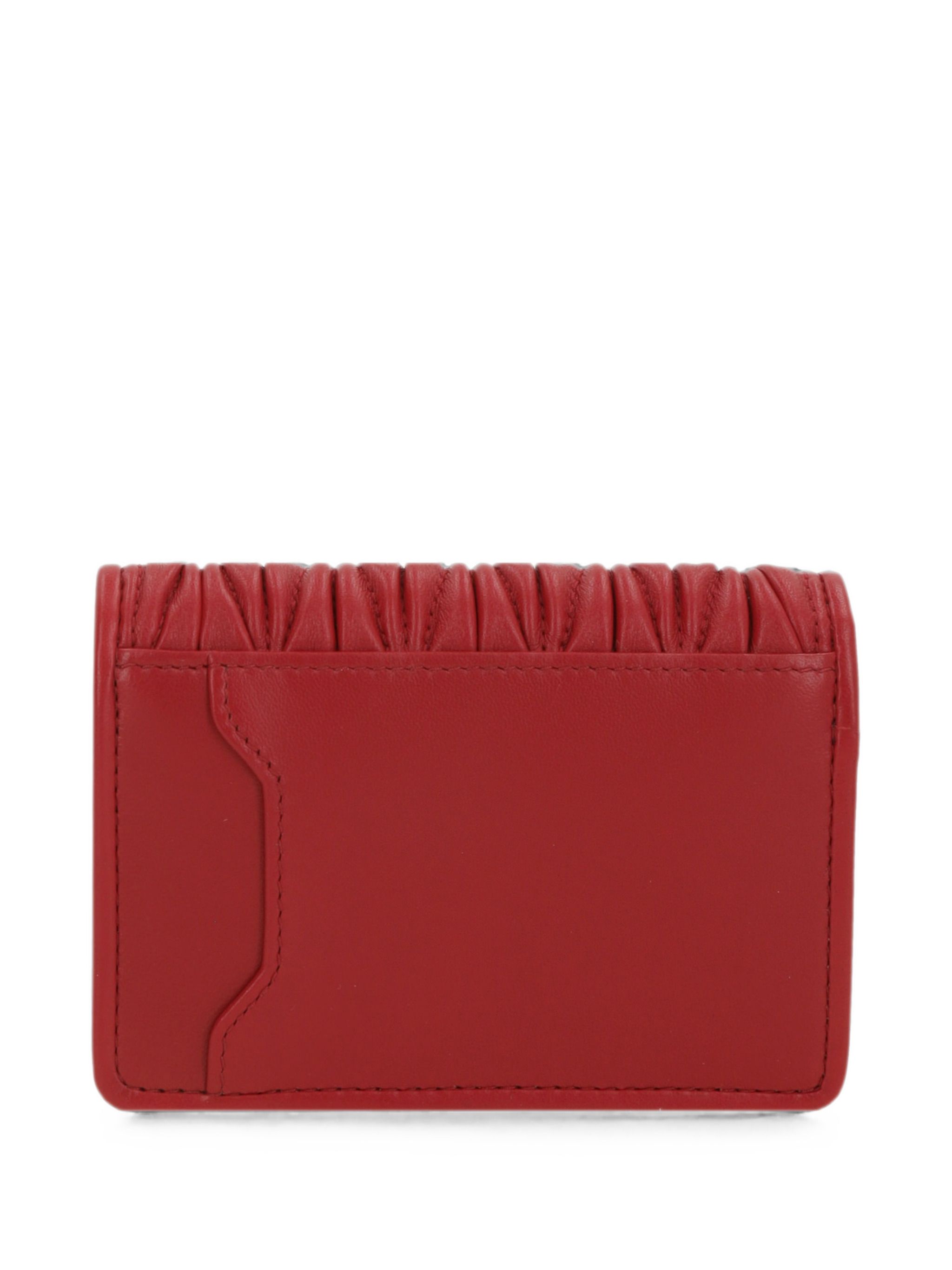 Miu Miu Matelassé Leather Wallet