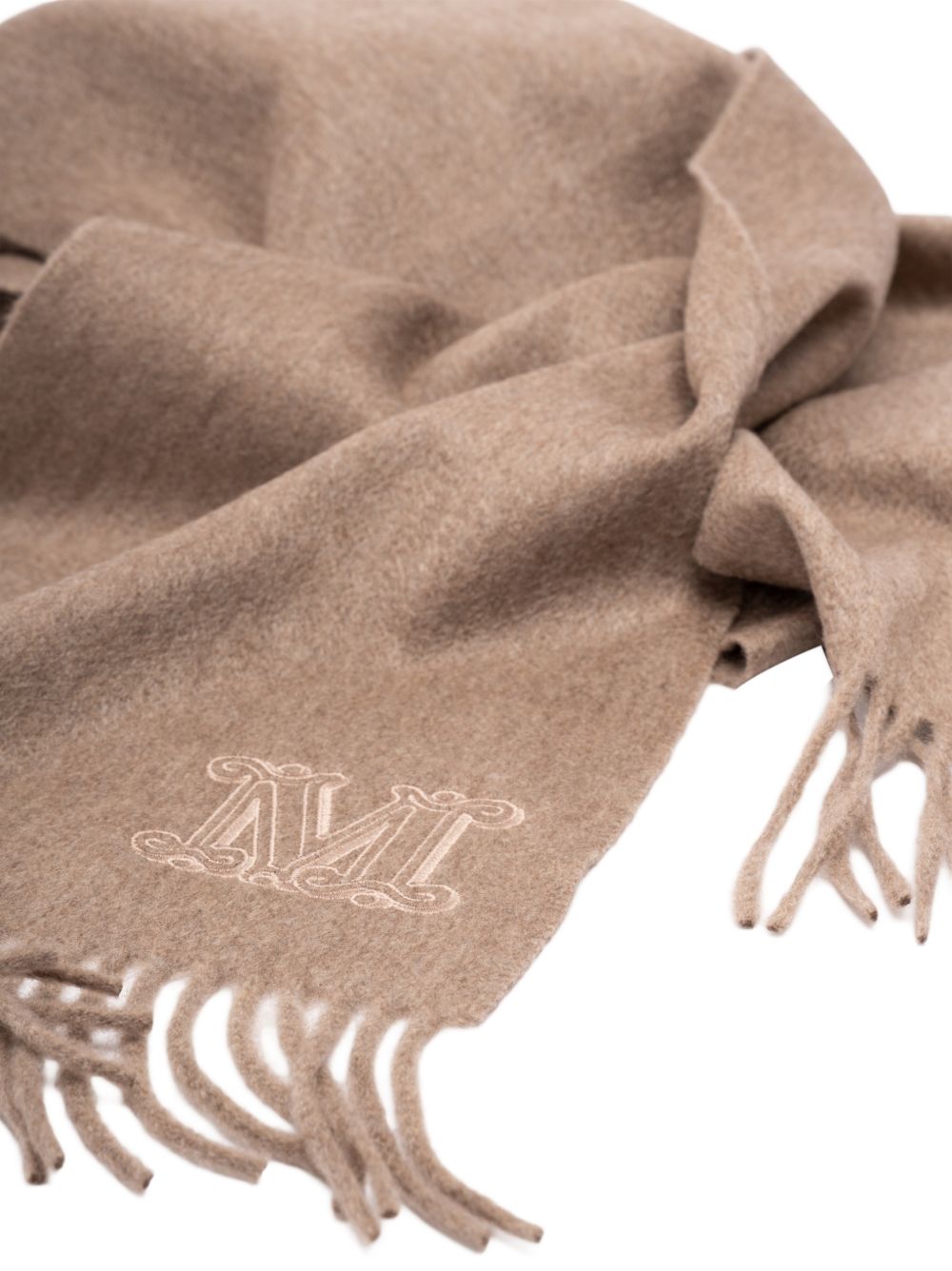 Max Mara Beige Cashmere Scarf