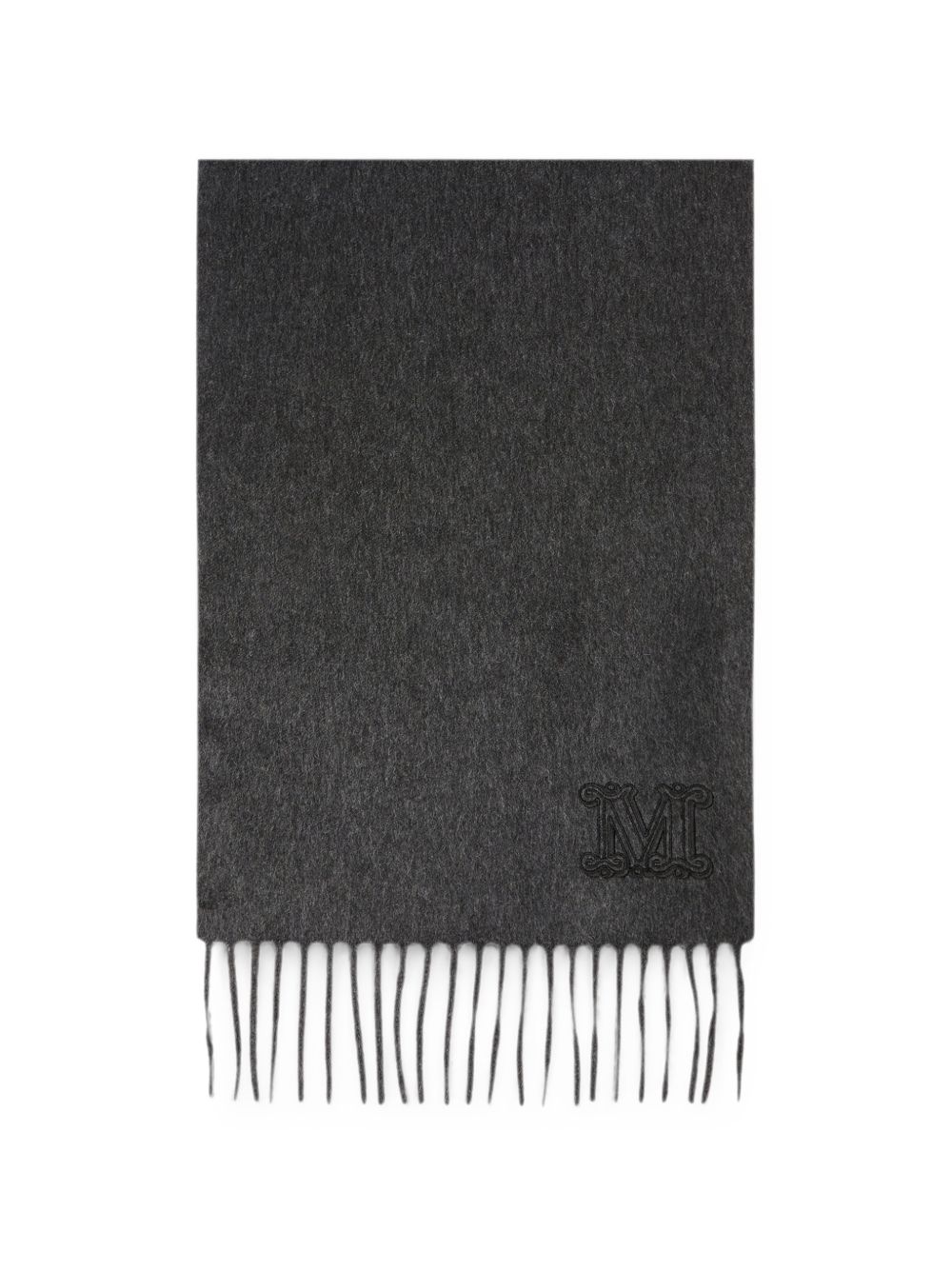 Max Mara Dark Grey Cashmere Scarf