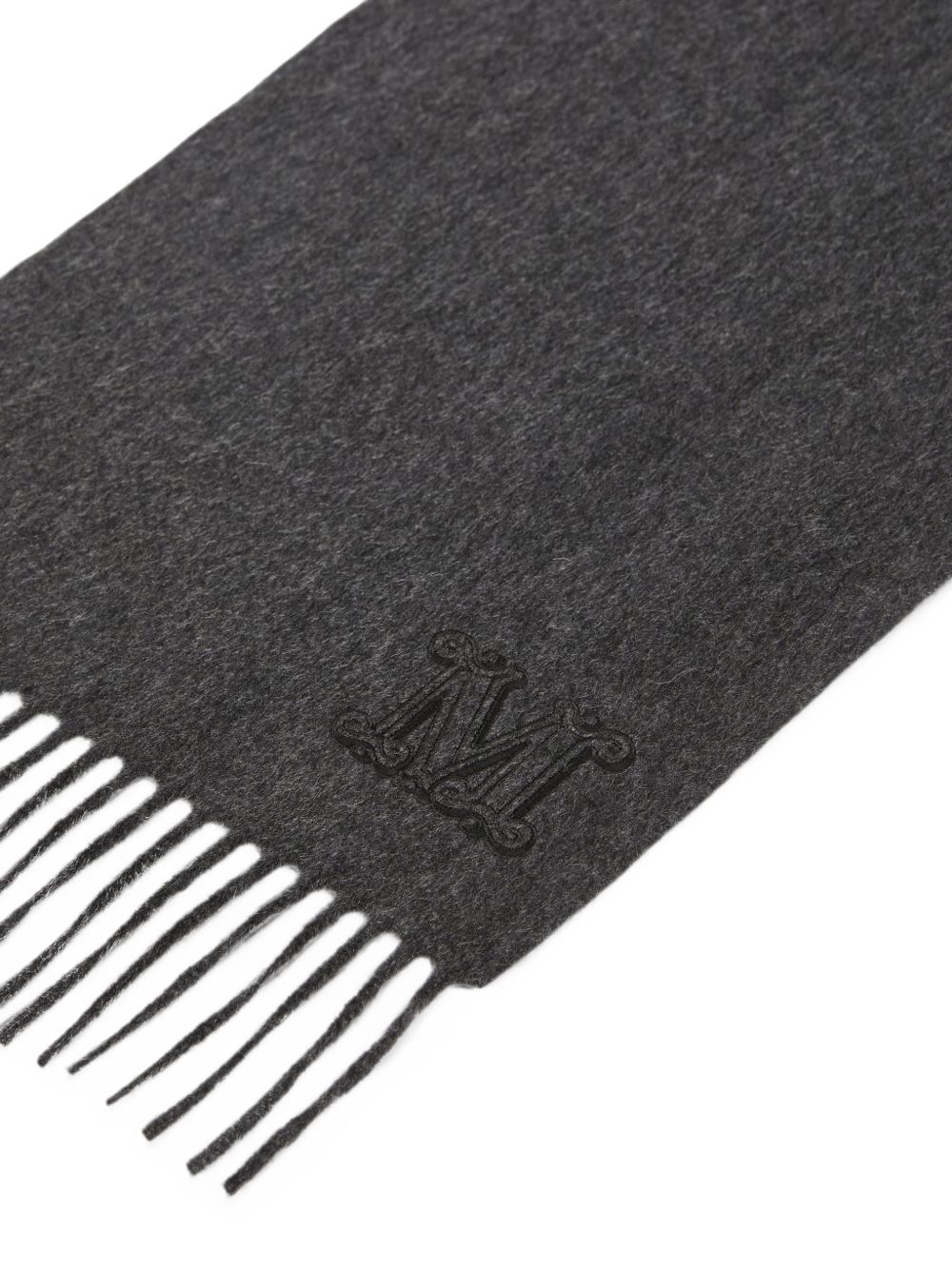 Max Mara Dark Grey Cashmere Scarf