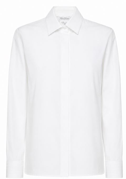 Max Mara White Virgin Wool Shirt