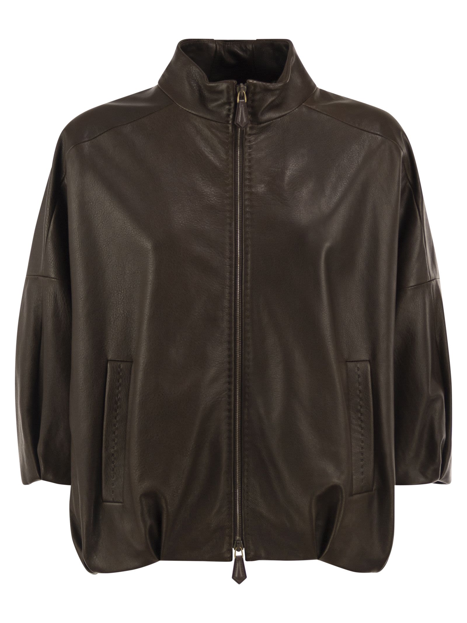 Max Mara Maxmara Mxtlanoso - Lambskin Leather Jac