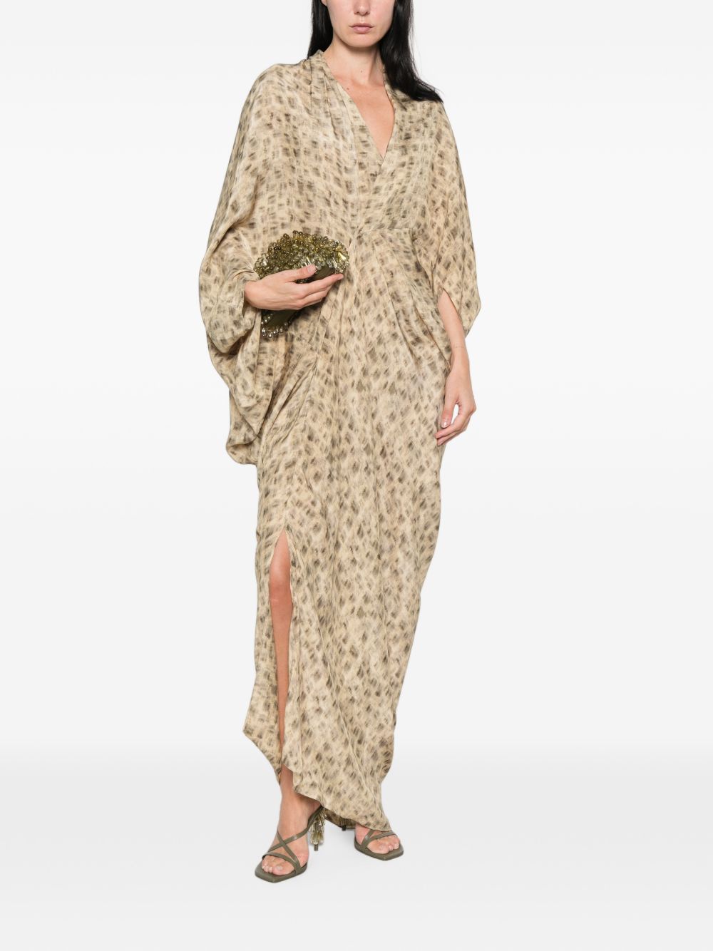 Cortana Mayu Printed Long Dress