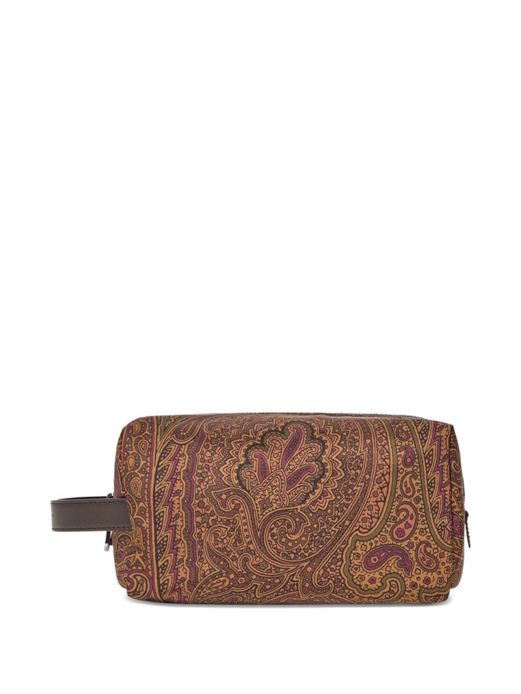 Etro Medium Arnica Paisley-Print Wash Bag