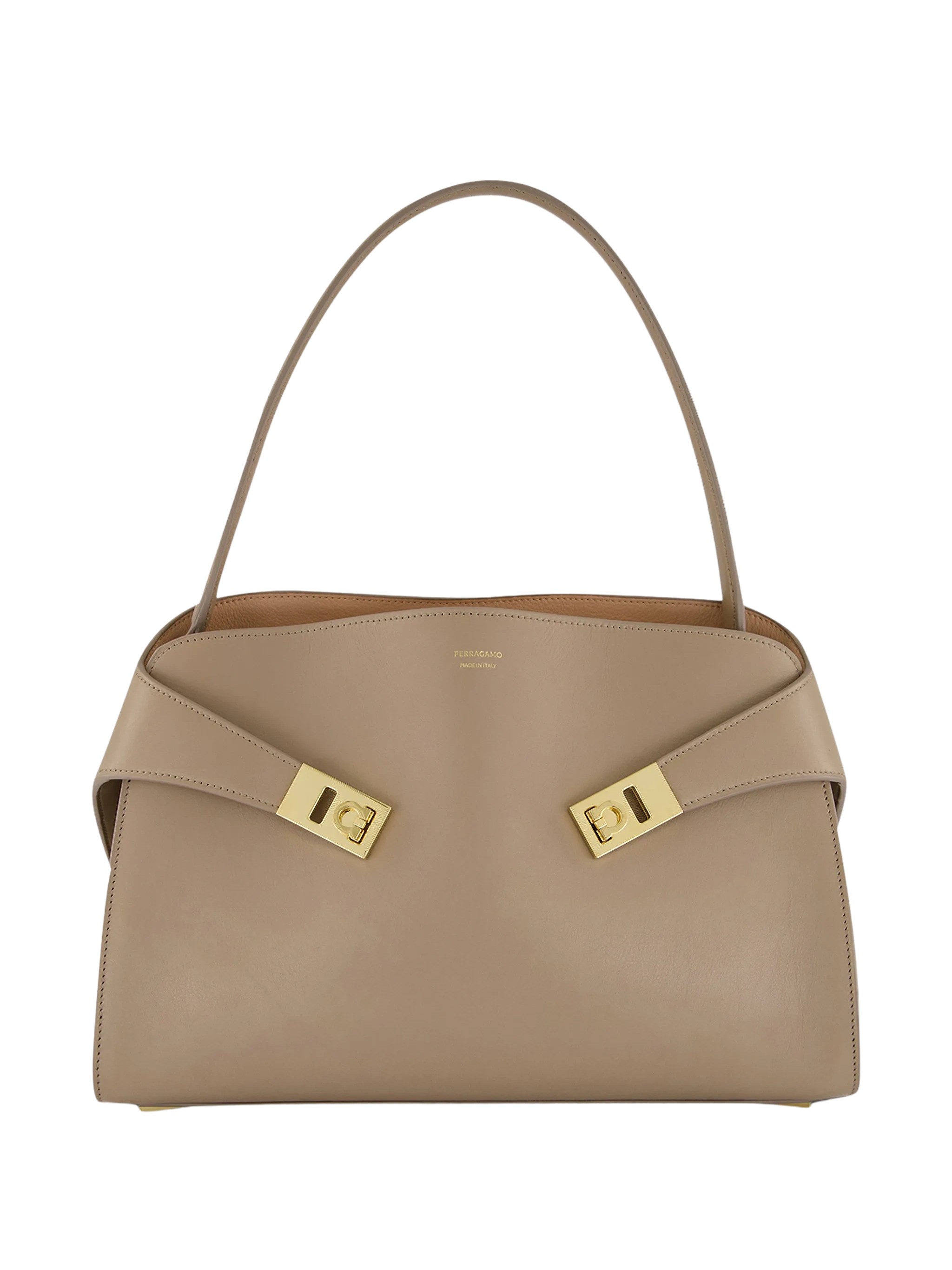 Ferragamo Medium Hug Soft Gancini-Buckle Handbag