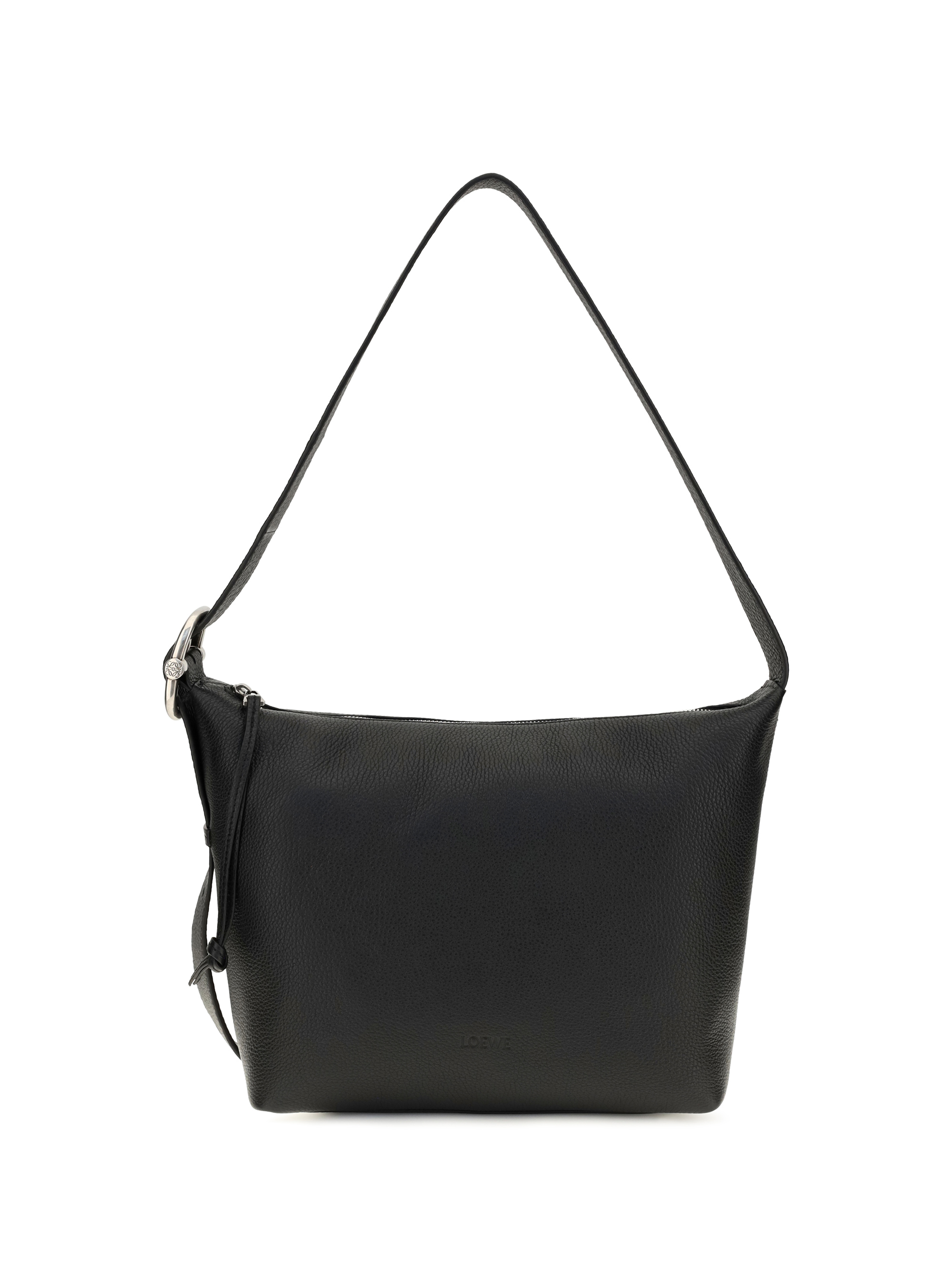 Loewe Medium Loop Hobo Bag In Grained Calfskin