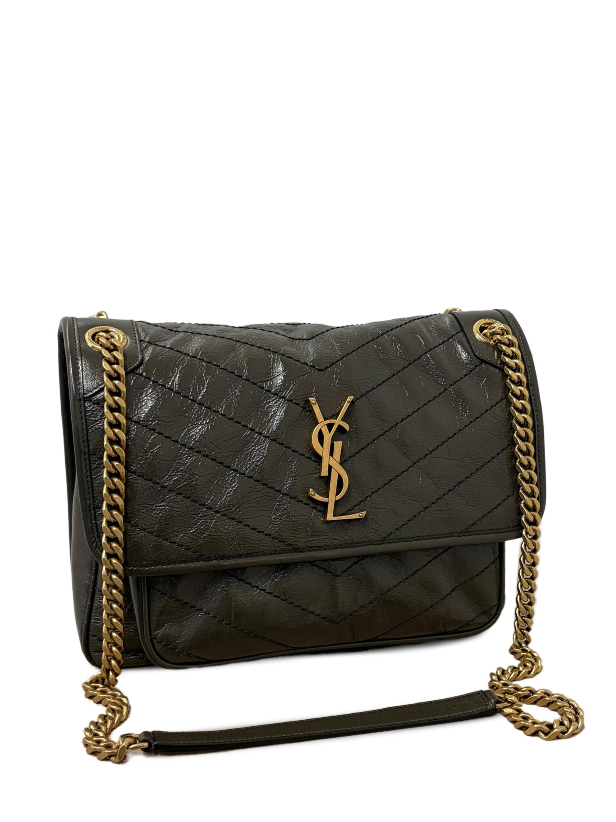 Saint Laurent Medium Niki Quilted Leather Shoulder Bag