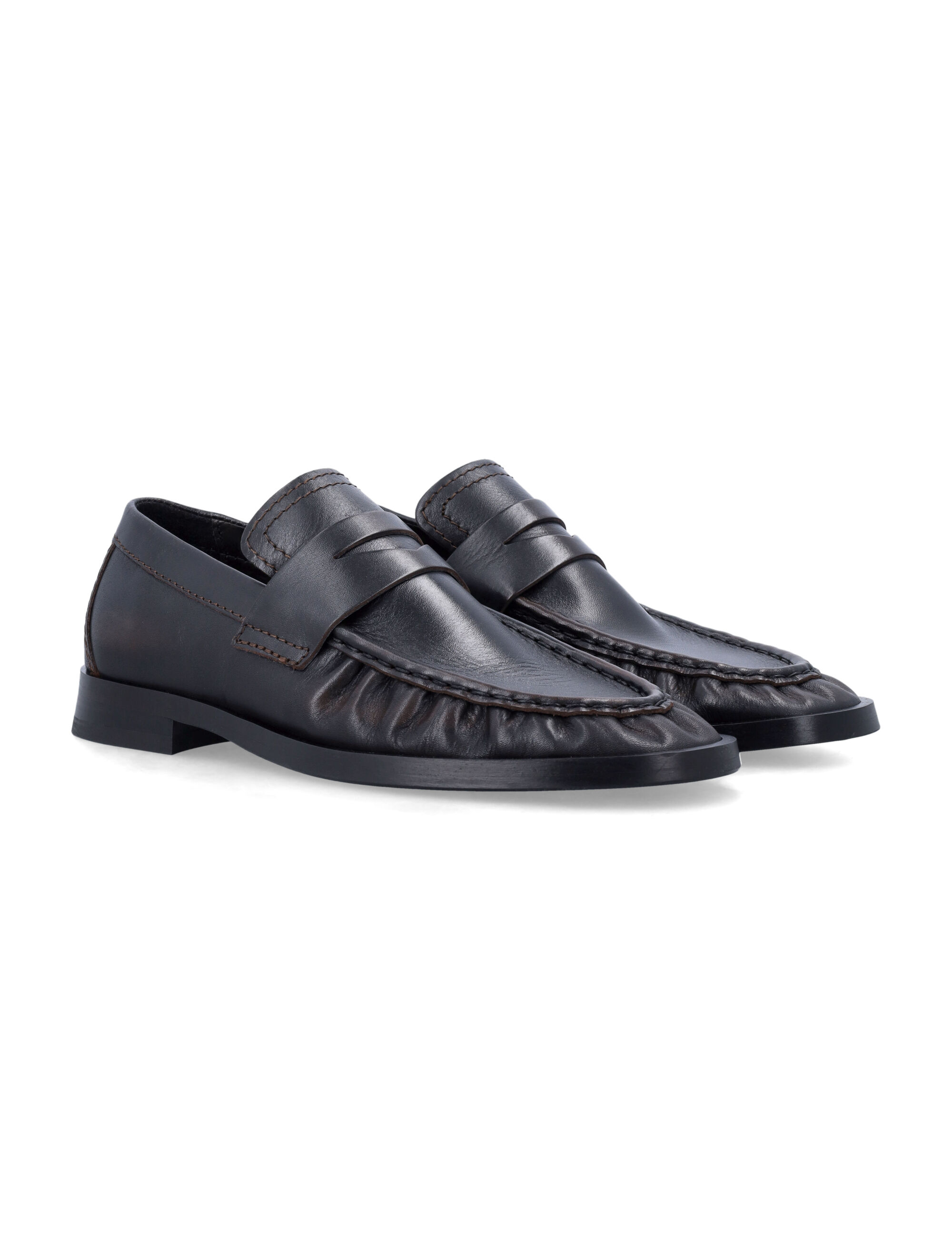 Miista Zita Brown Leather Loafers