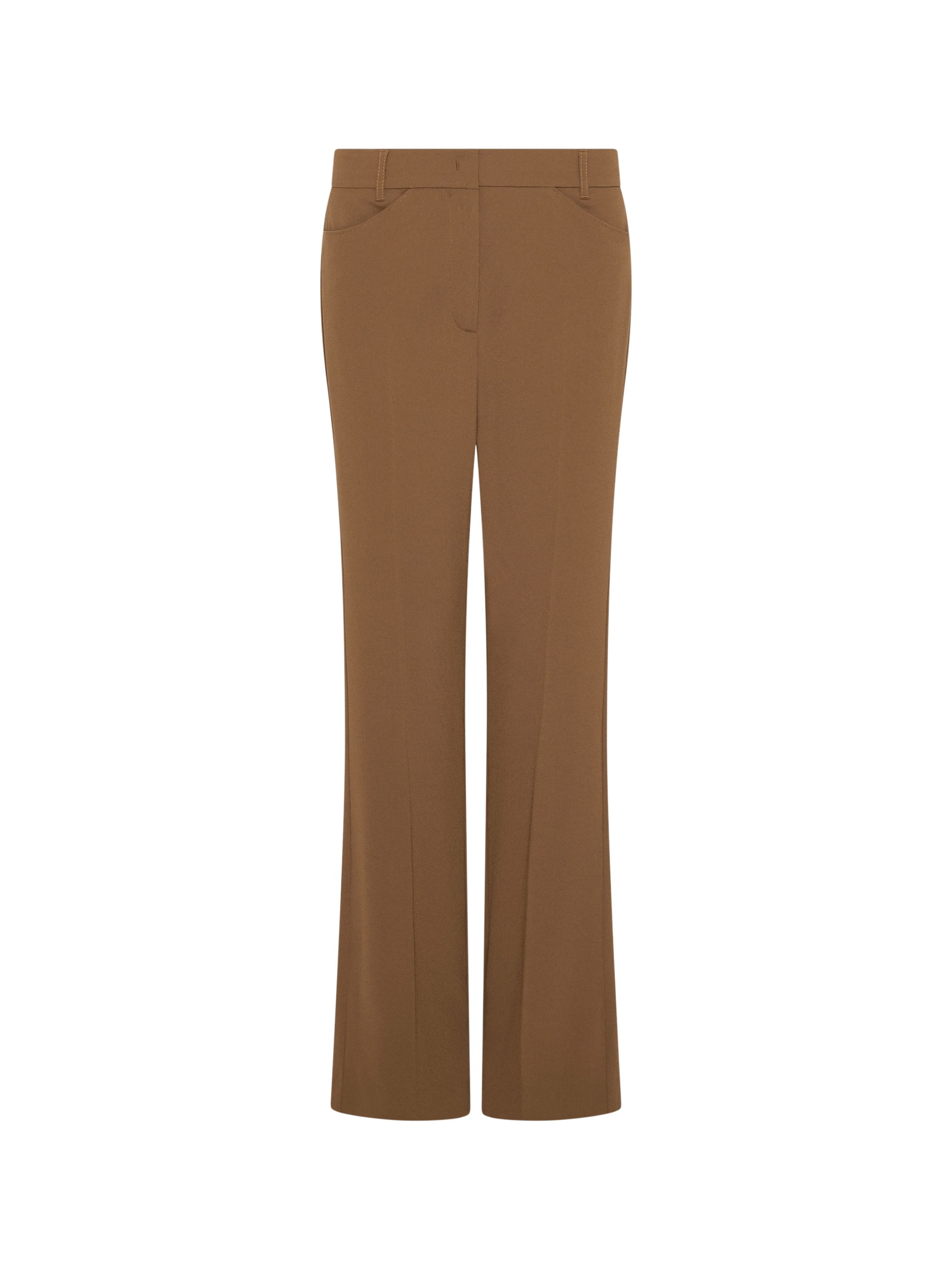 Marella Mini-Flare Crêpe Envers Satin Trousers