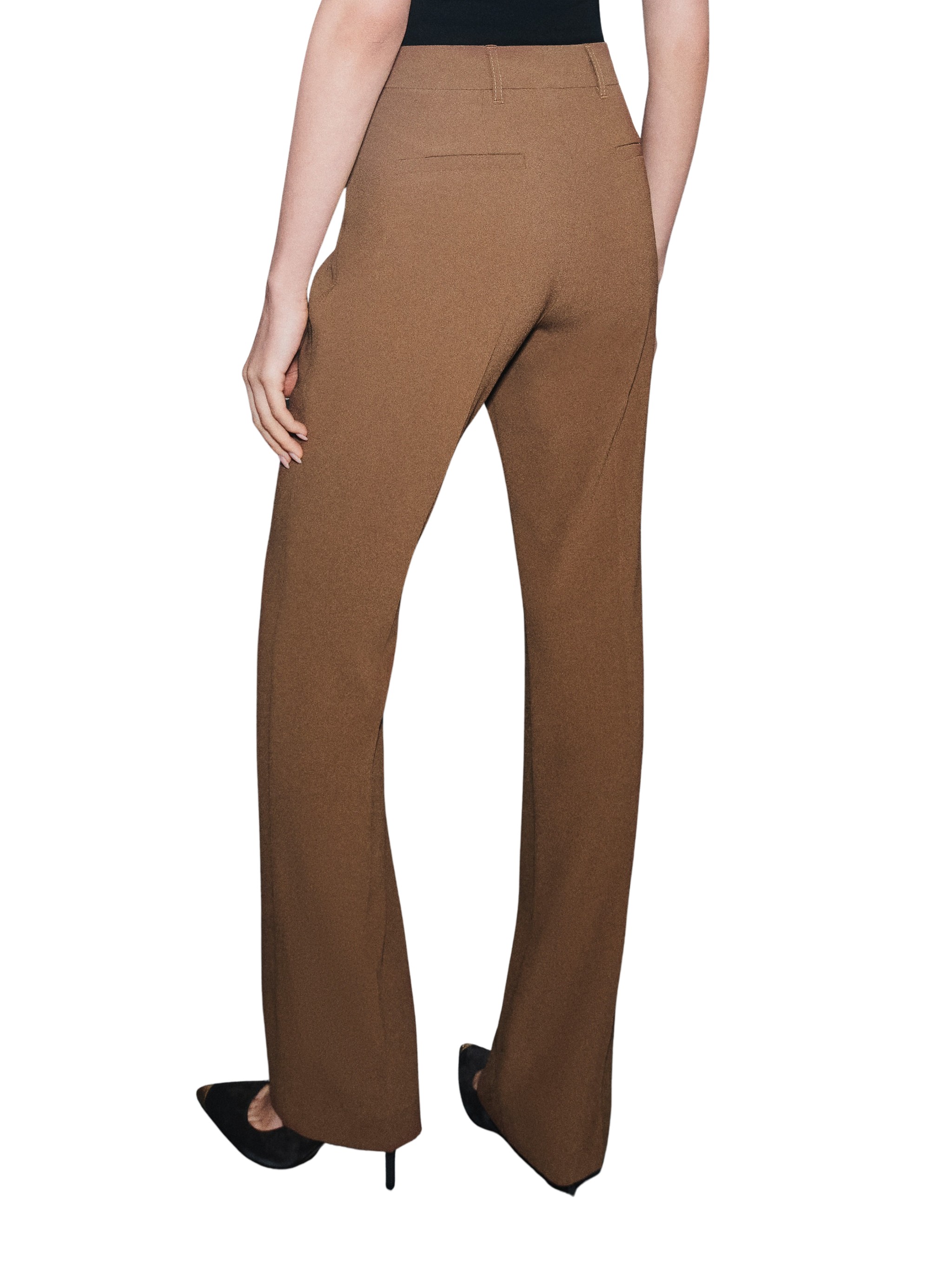 Marella Mini-Flare Crêpe Envers Satin Trousers