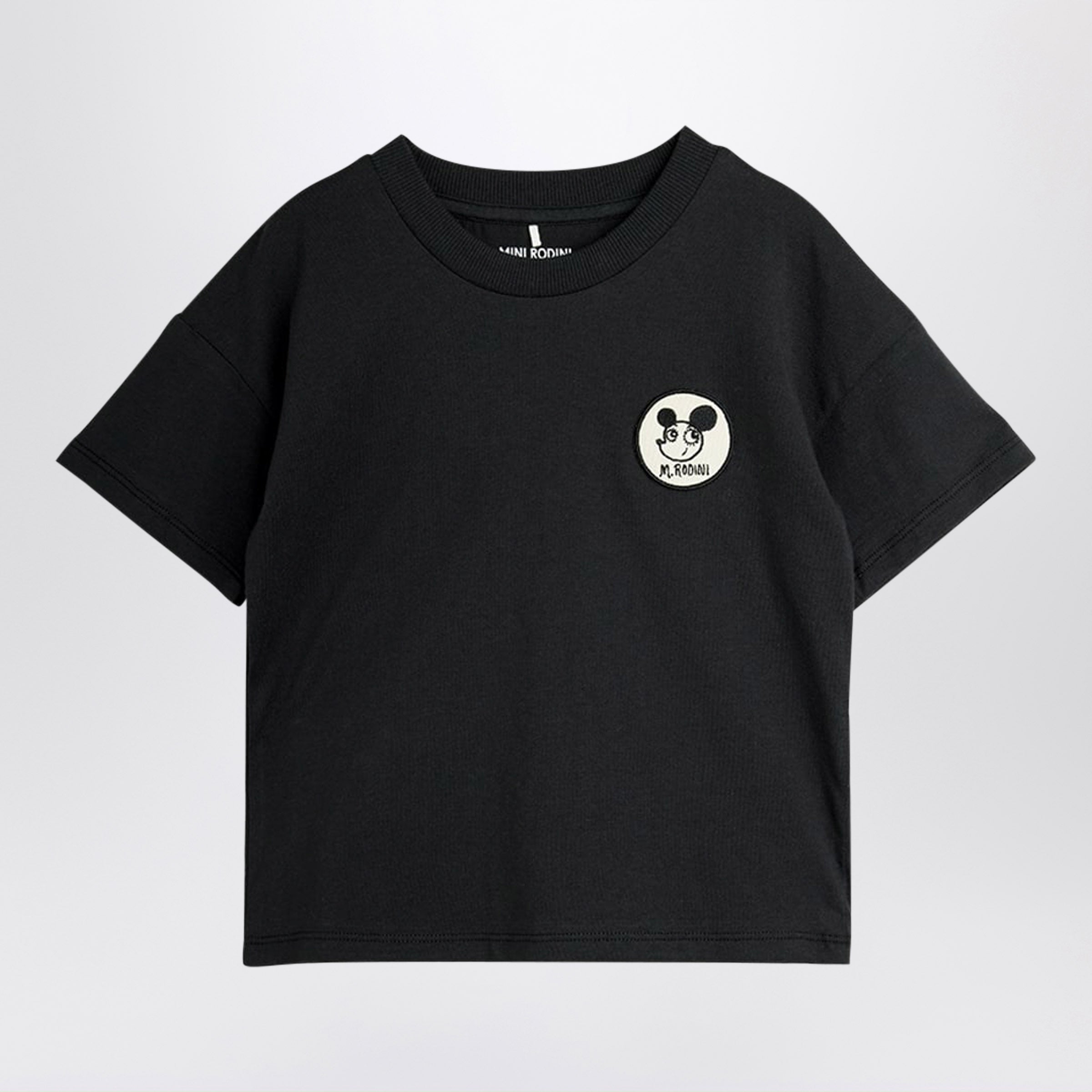 Mini rodini Ritzratz Black Organic Cotton T-Shirt
