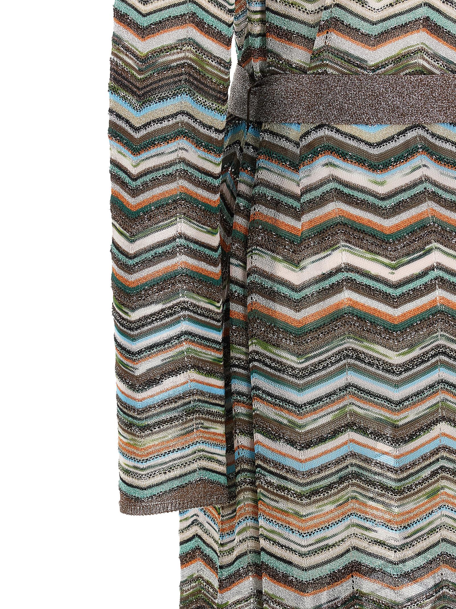 Missoni Chevron Lamé Cardigan