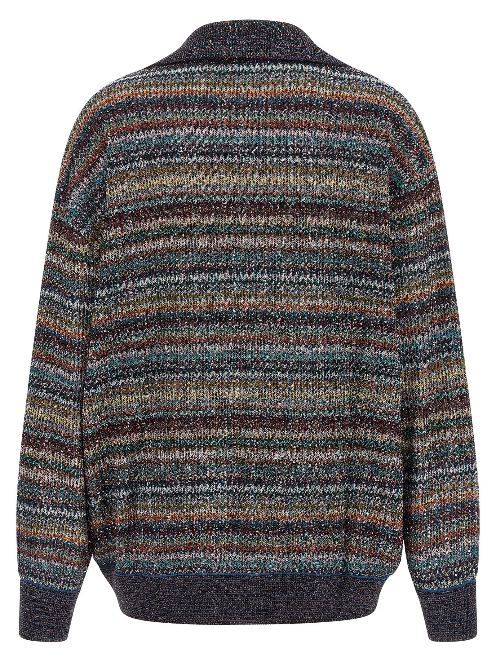 Missoni Lamé Yarn Polo Shirt