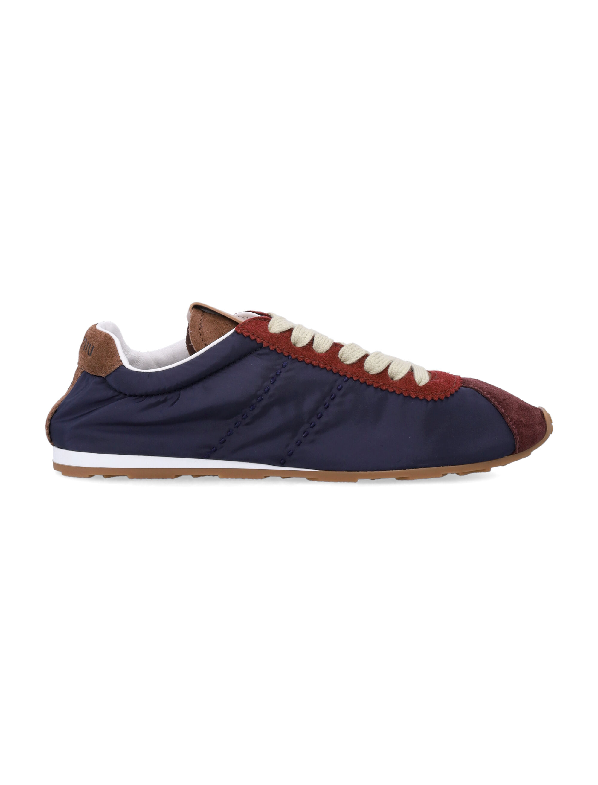 Miu Miu Plume Technical Fabric And Suede Woman's
