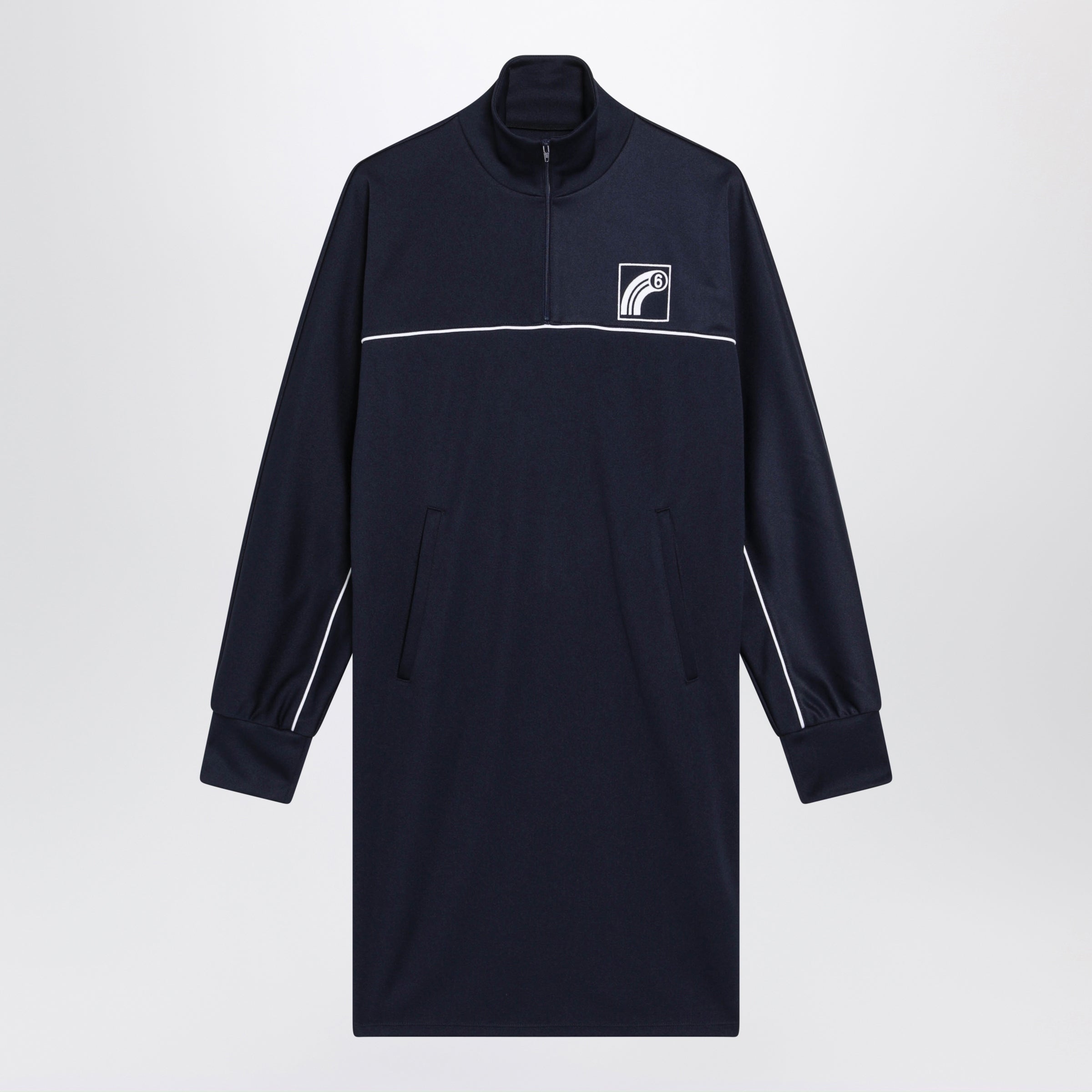 Mm6 maison margiela Navy Blue Sporty Mini Dress
