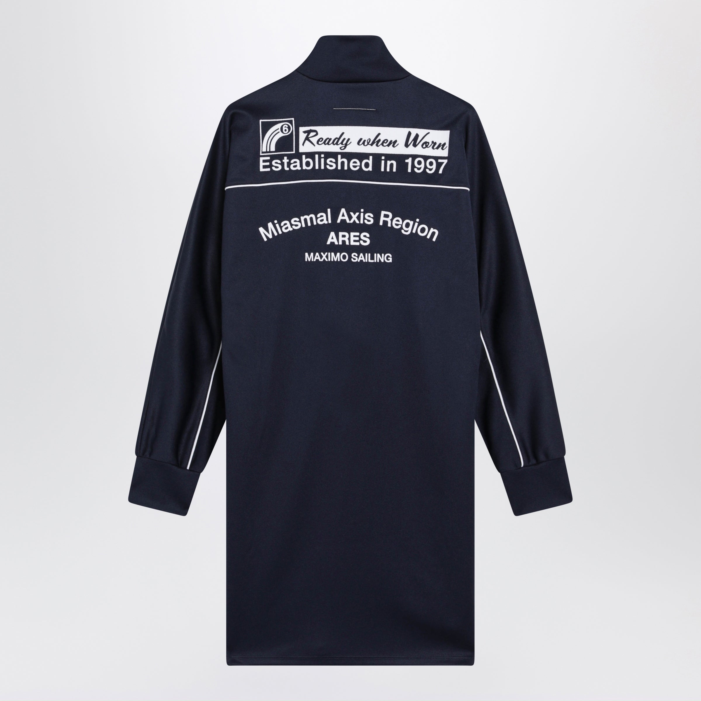 Mm6 maison margiela Navy Blue Sporty Mini Dress