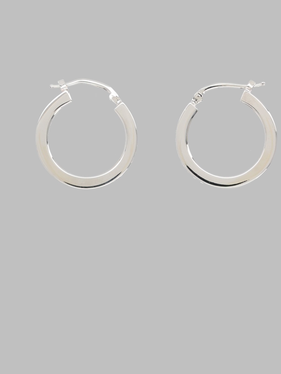 Mm6 maison margiela Orecchini A Cerchio Con Logo