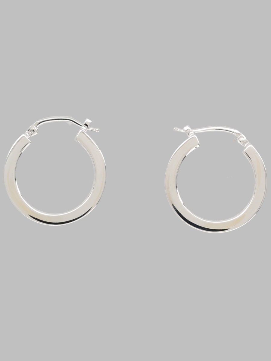 Mm6 maison margiela Orecchini A Cerchio Con Logo