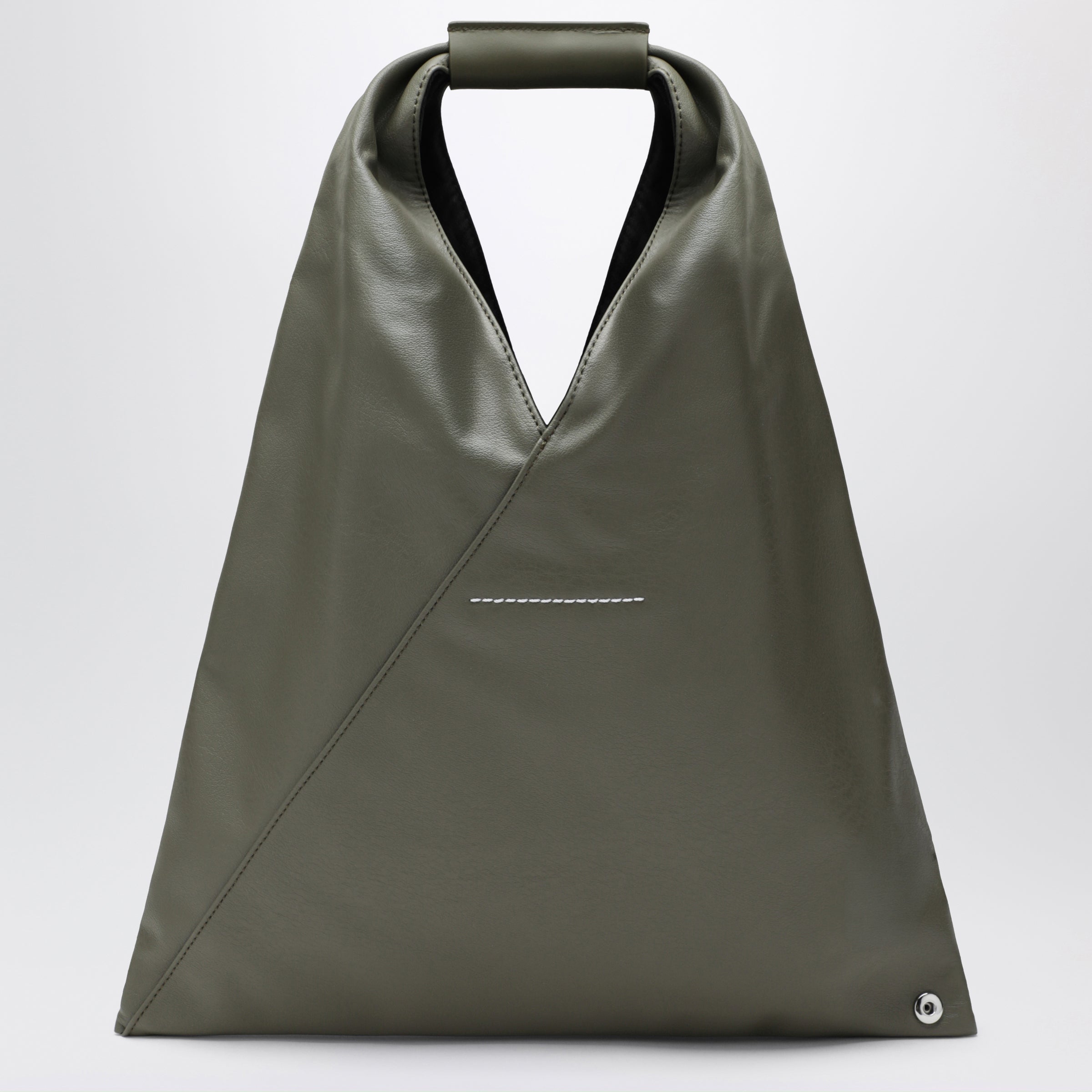 Mm6 maison margiela Small Khaki Japanese Bag In Faux Leather