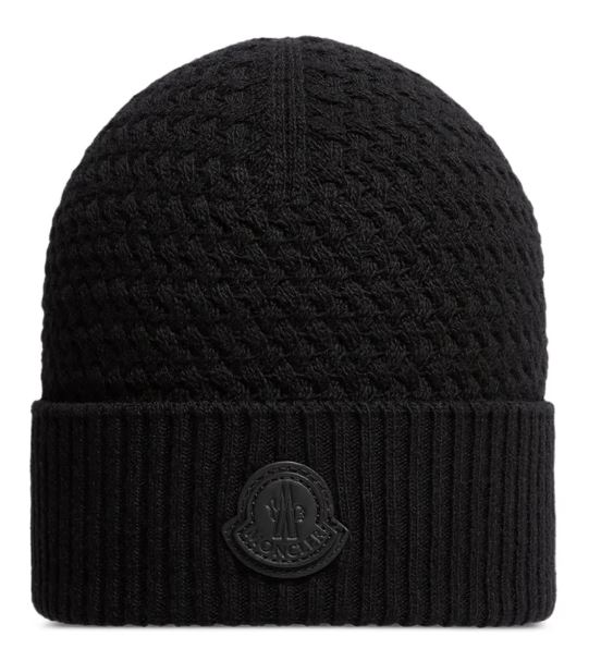 Moncler Black Wool Hat