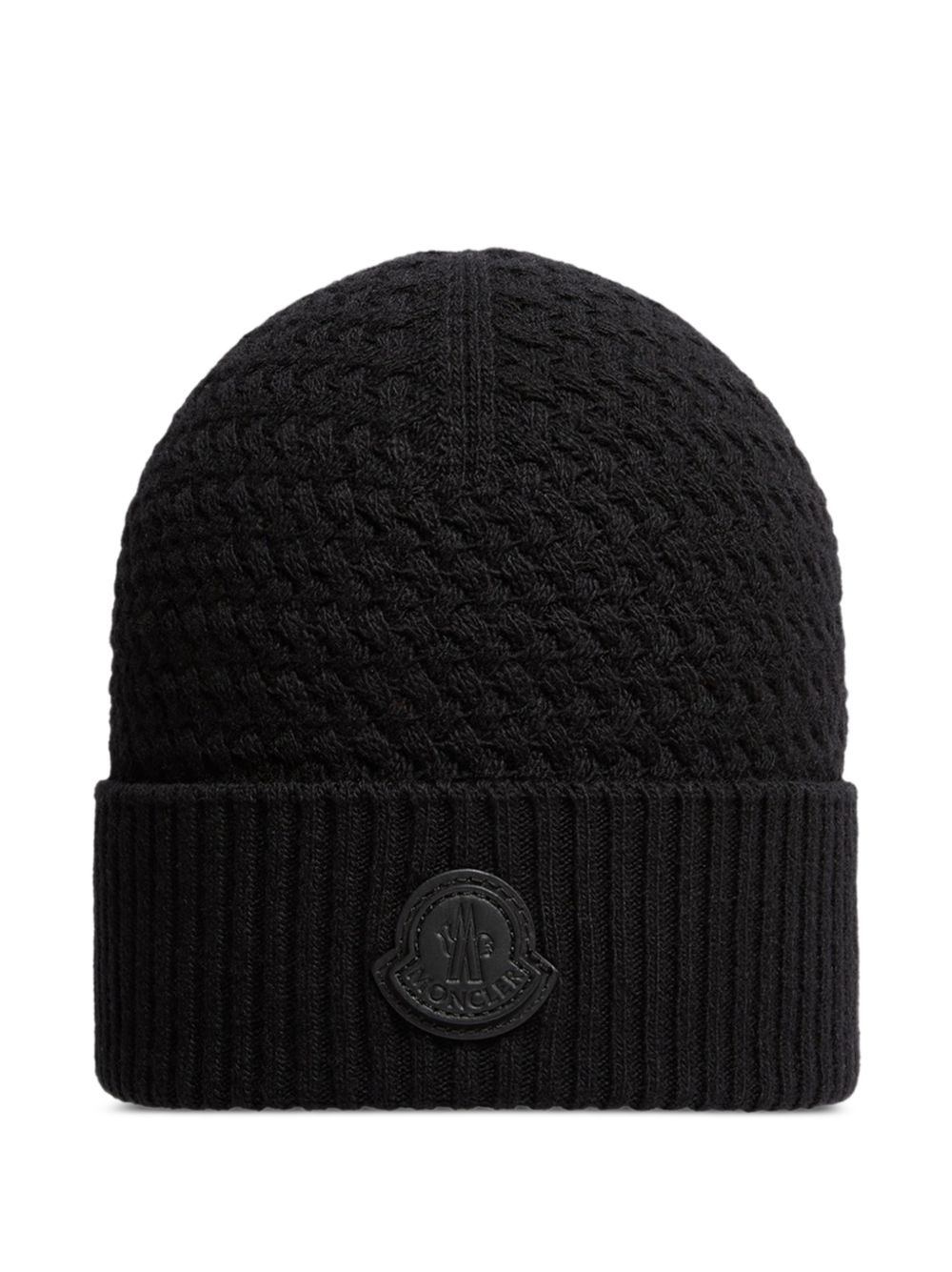 Moncler Black Wool Hat