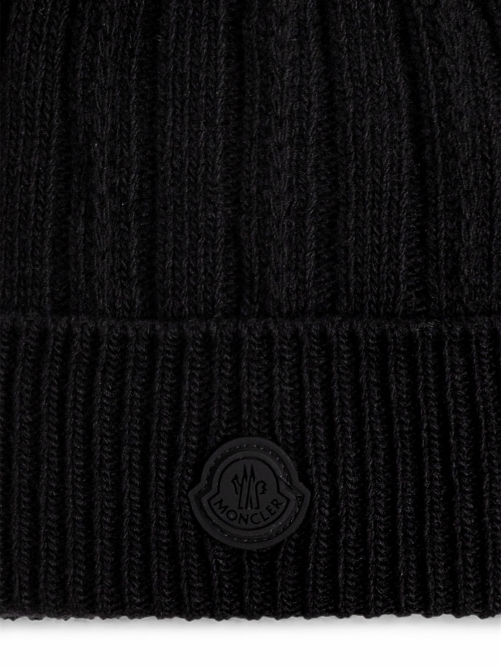 Moncler Black Wool Hat