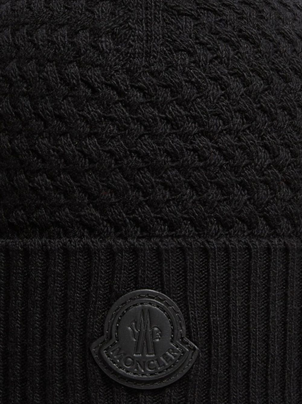 Moncler Black Wool Hat