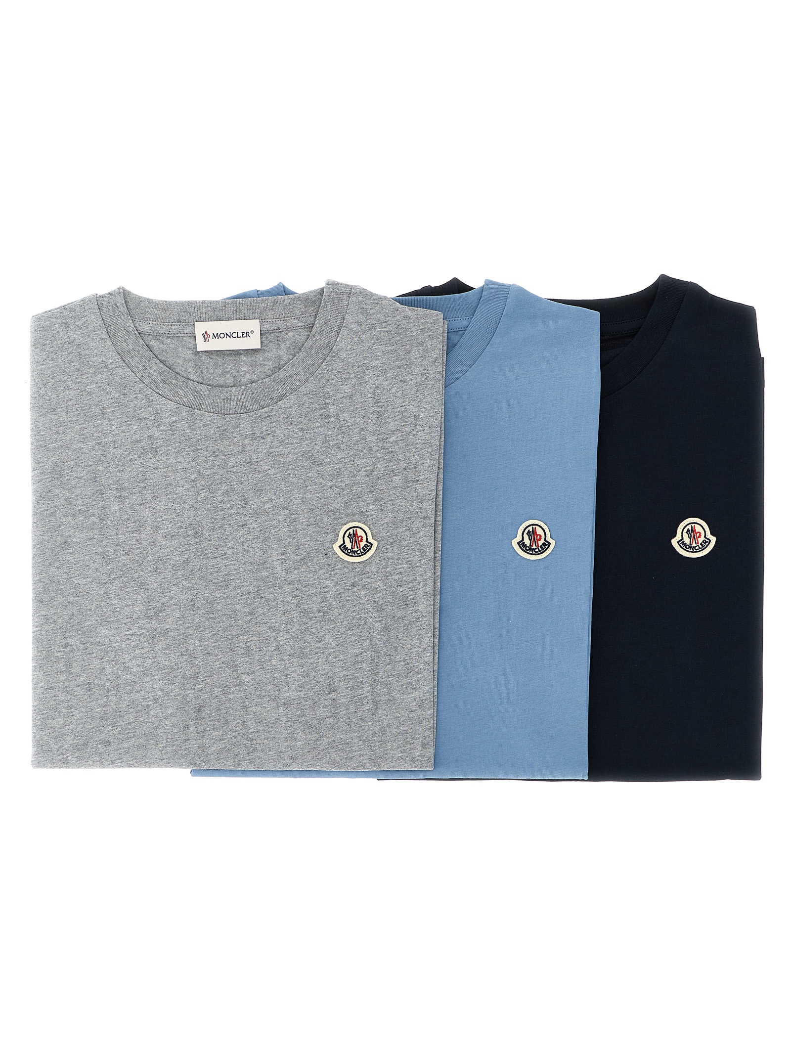 Moncler Enfant 3-Pack Logo Patch T-Shirt