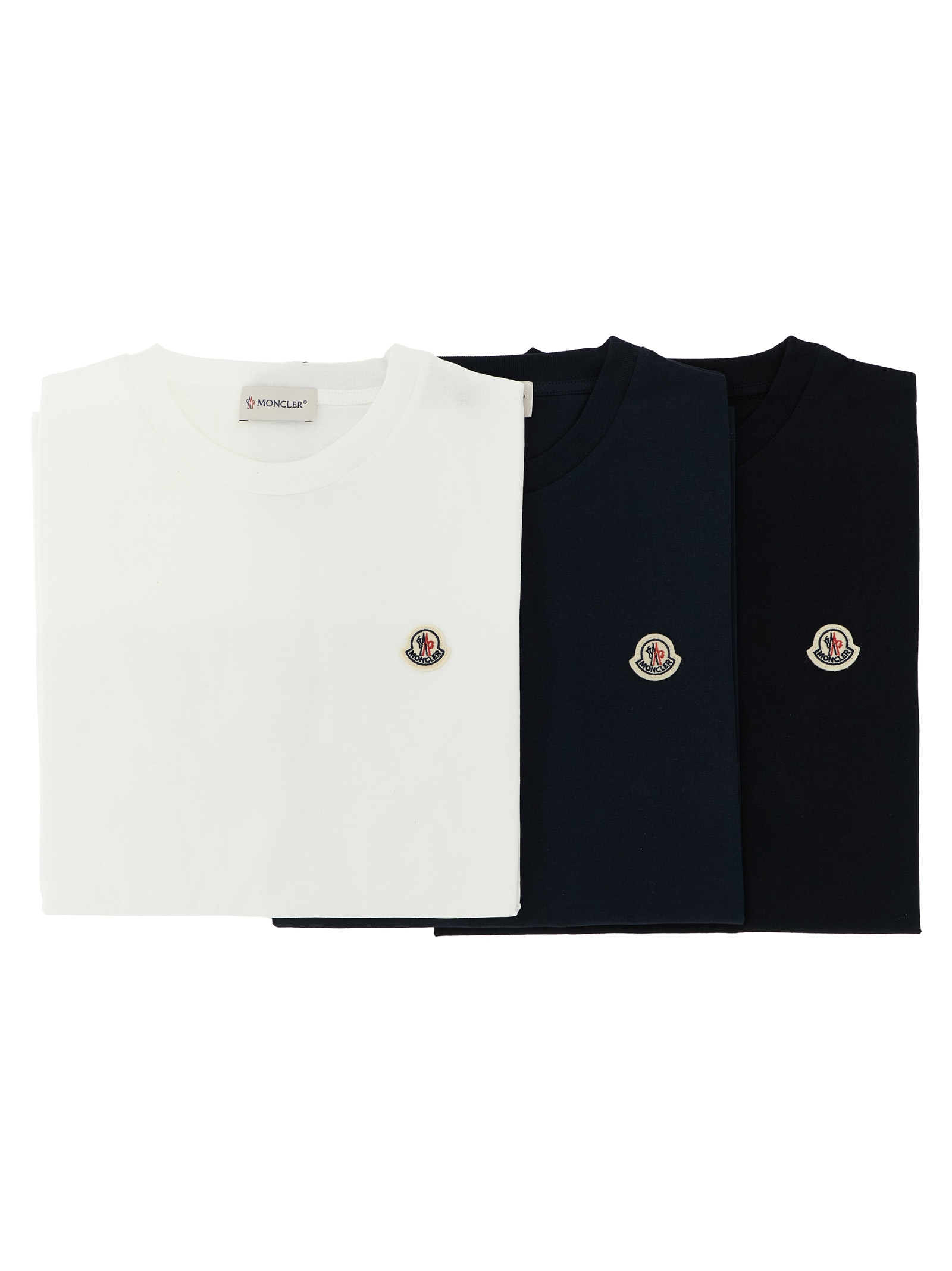 Moncler Enfant 3-Pack Logo Patch T-Shirt