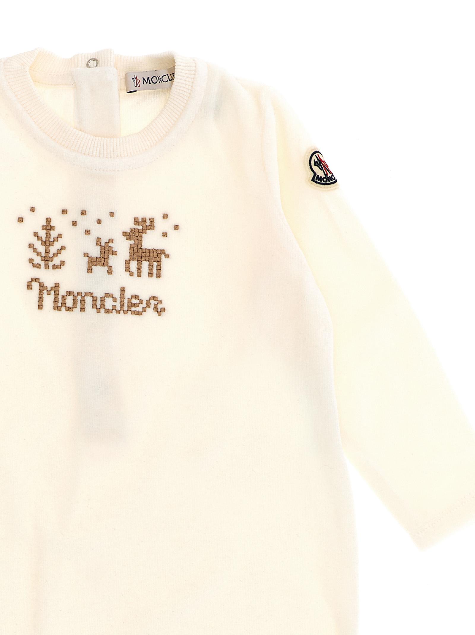 Moncler Enfant Jumpsuit + Cap Cross Stitch