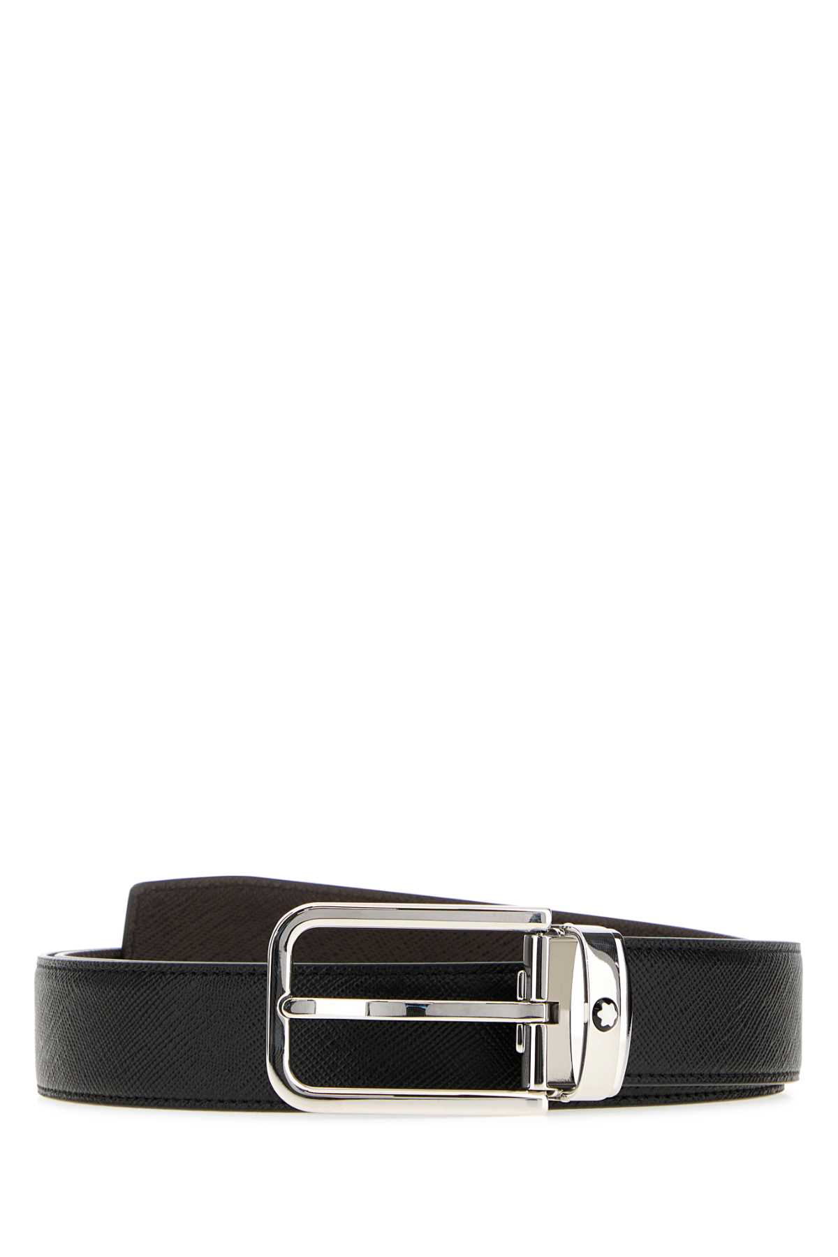 Montblanc Rectangular 30 Mm Belt In Sartorial Leat