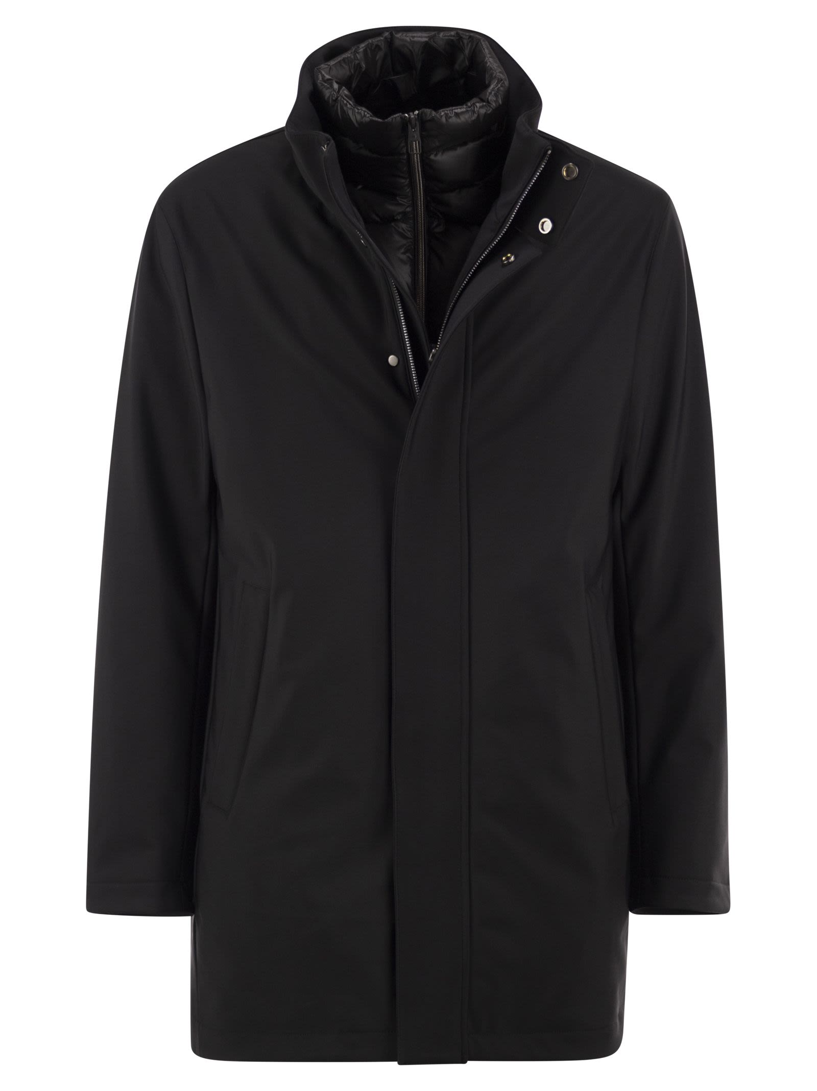 Montecore Stretch Technical Fabric Jacket With Det